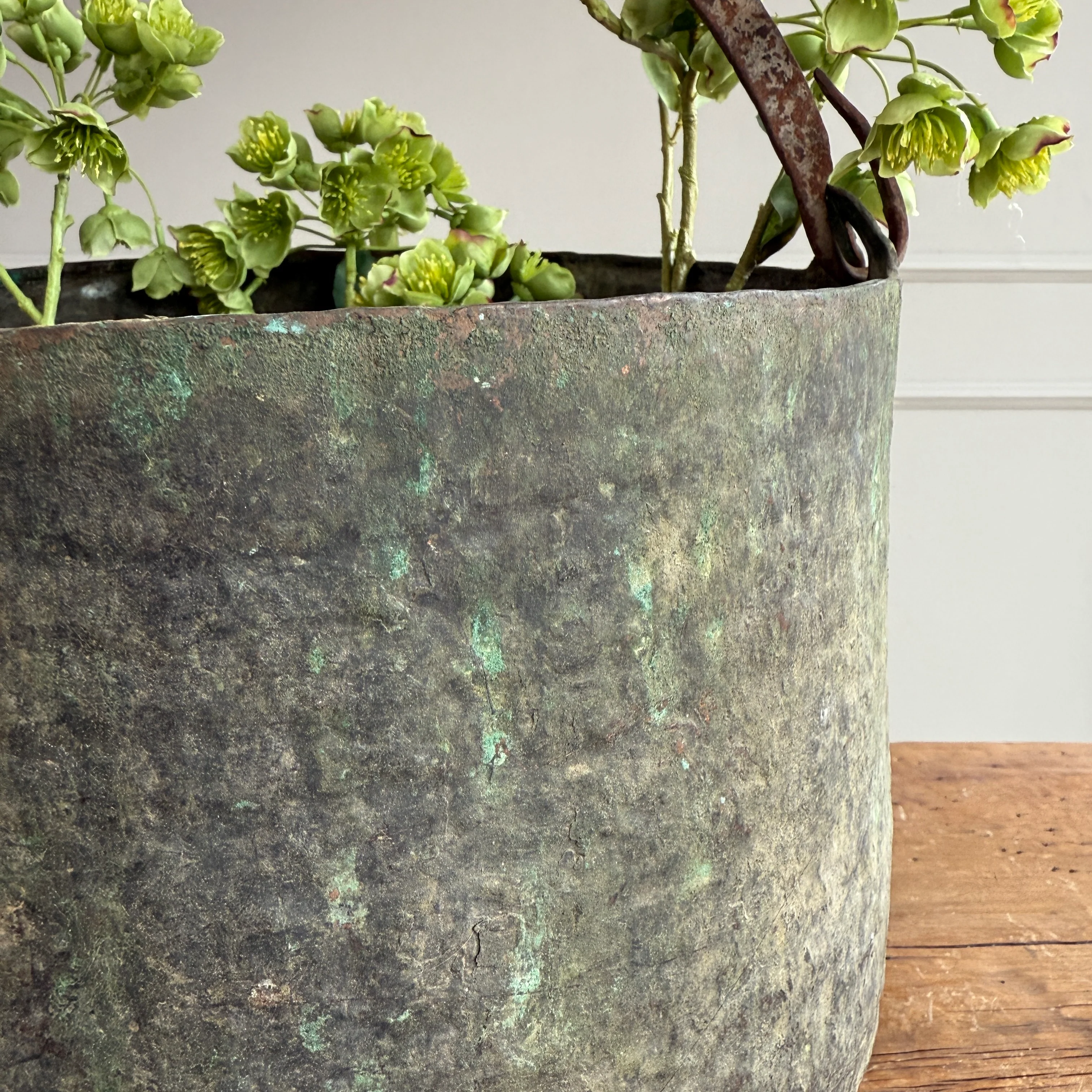 Vintage Copper Cauldron Planter C - Image 4