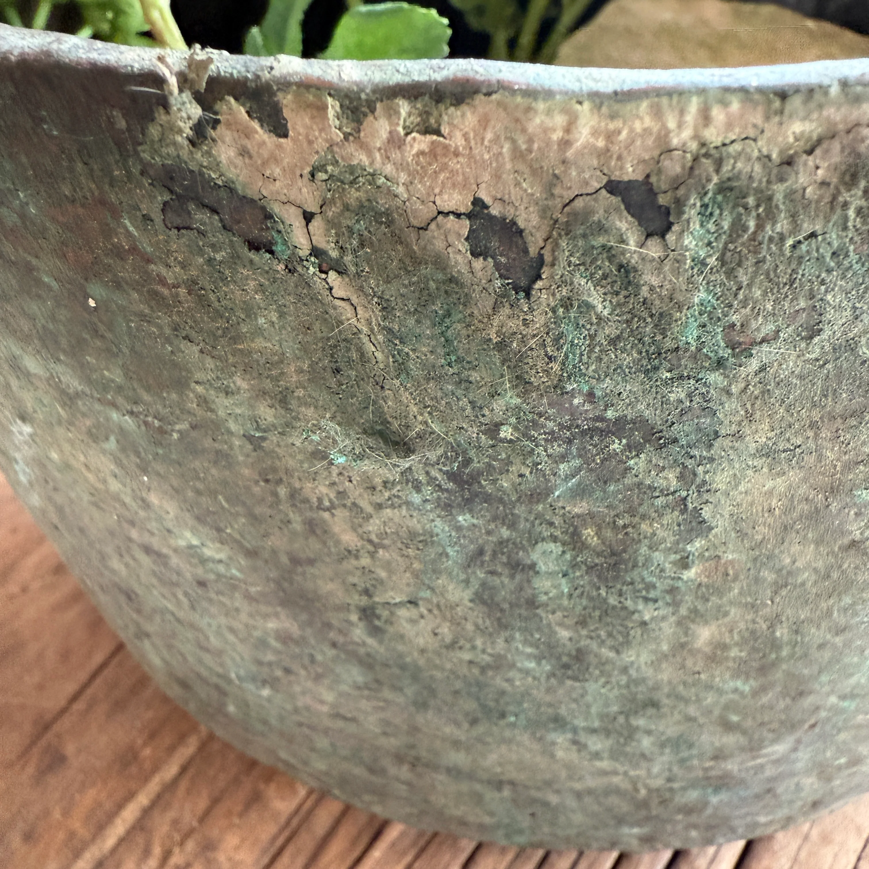 Vintage Copper Cauldron Planter C - Image 6