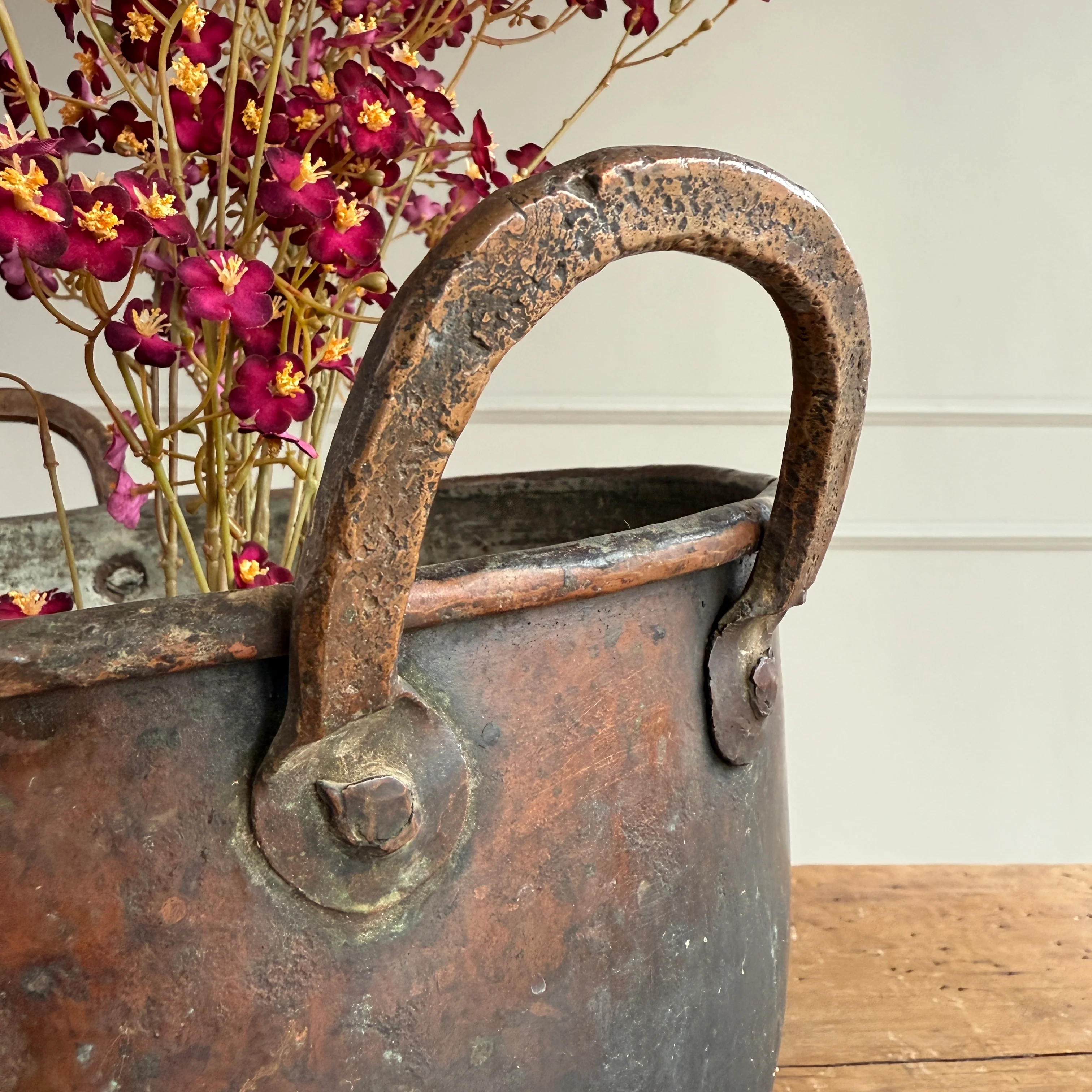 Vintage Copper Cauldron Planter D - Image 4