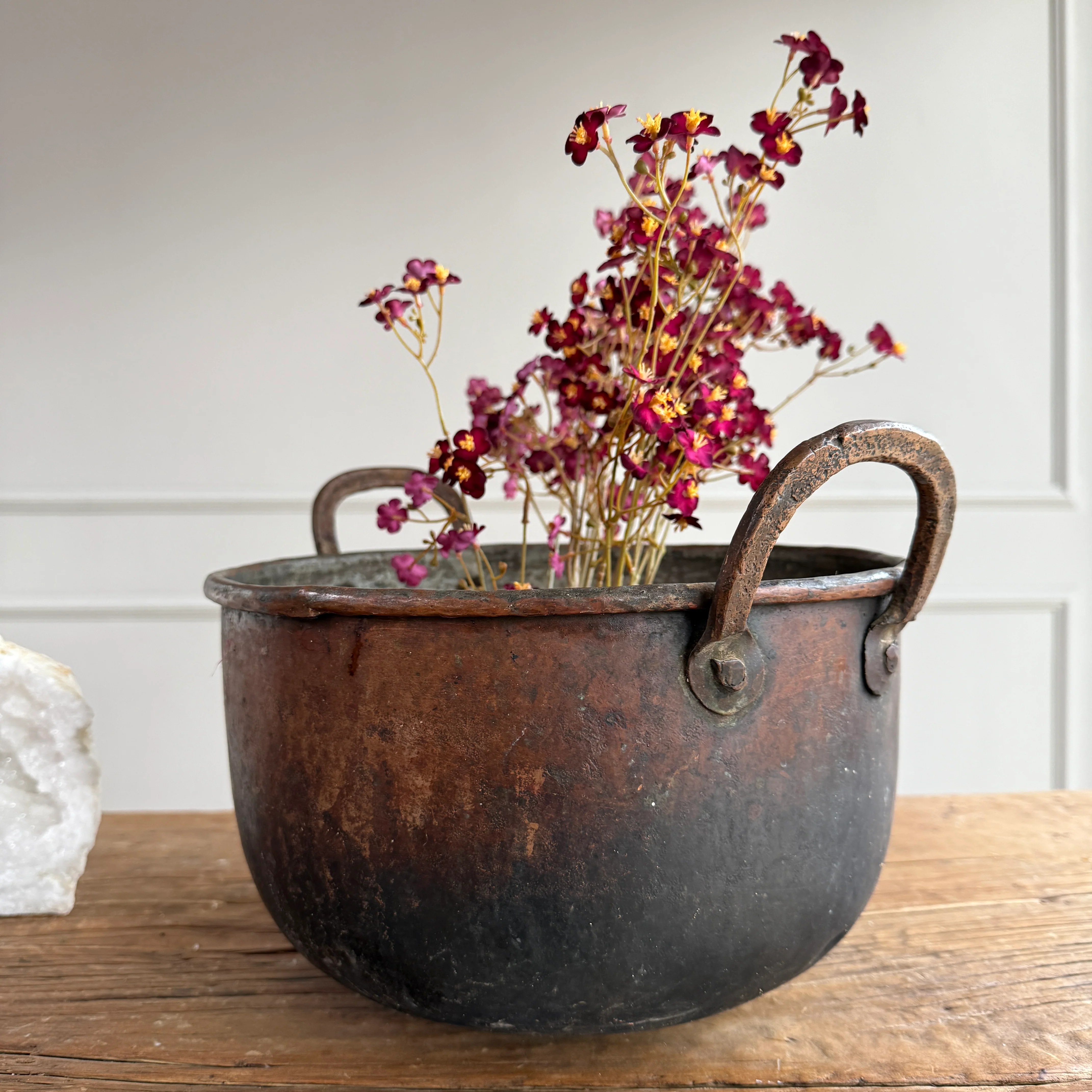 Vintage Copper Cauldron Planter D - Image 5