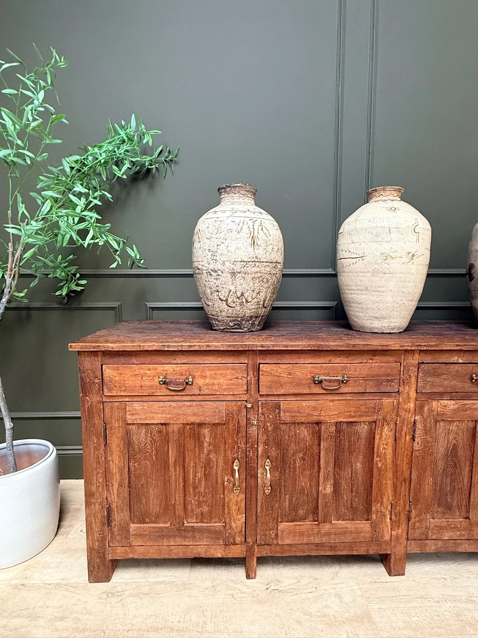 Vintage Dark Wood Sideboard | Vince - Image 2