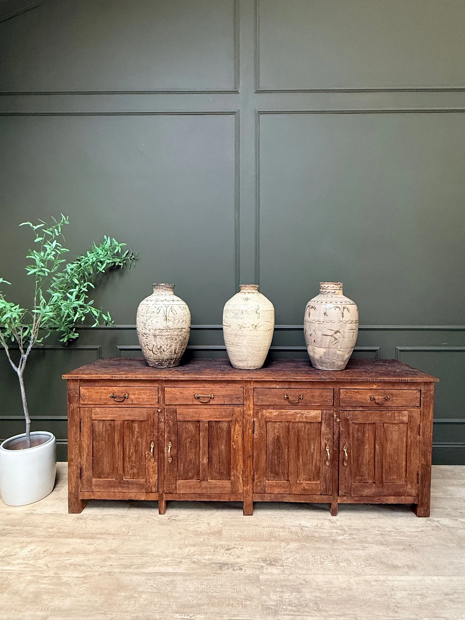 Vintage Dark Wood Sideboard | Vince - Image 3