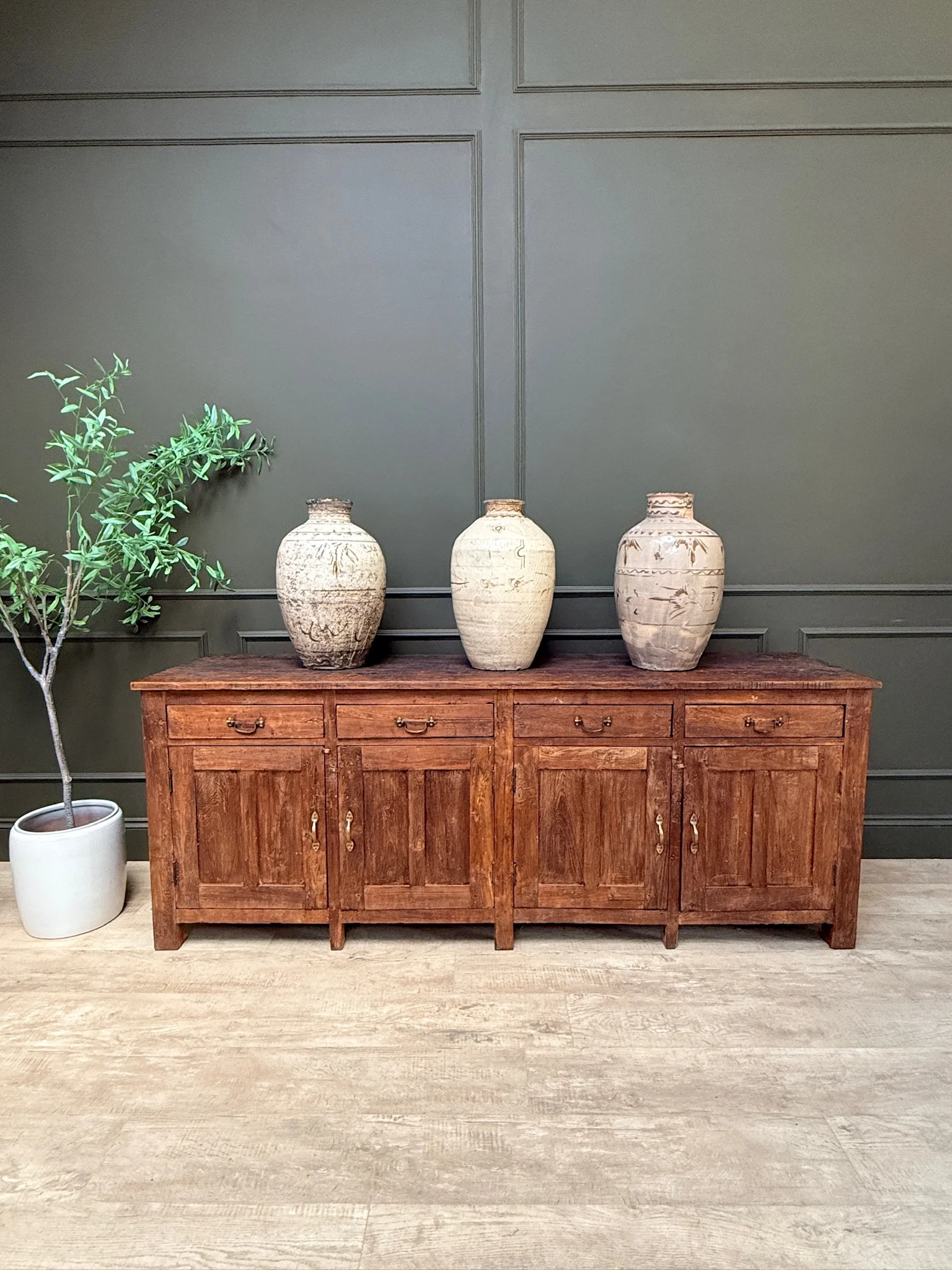 Vintage Dark Wood Sideboard | Vince - Image 4