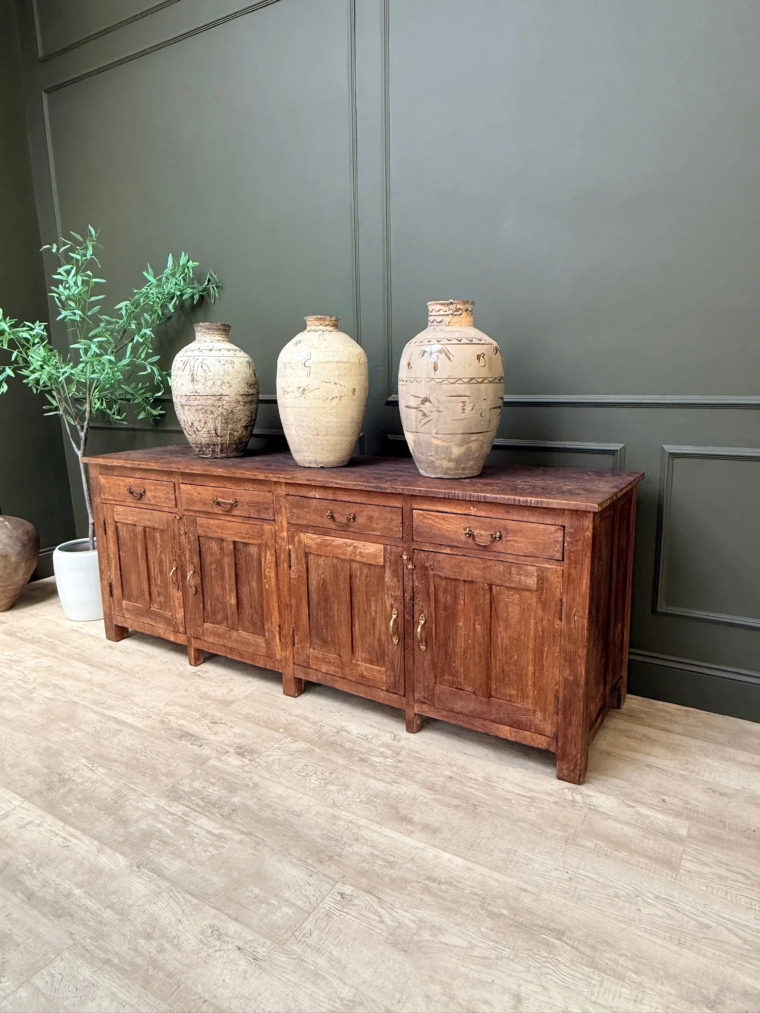 Vintage Dark Wood Sideboard | Vince - Image 7
