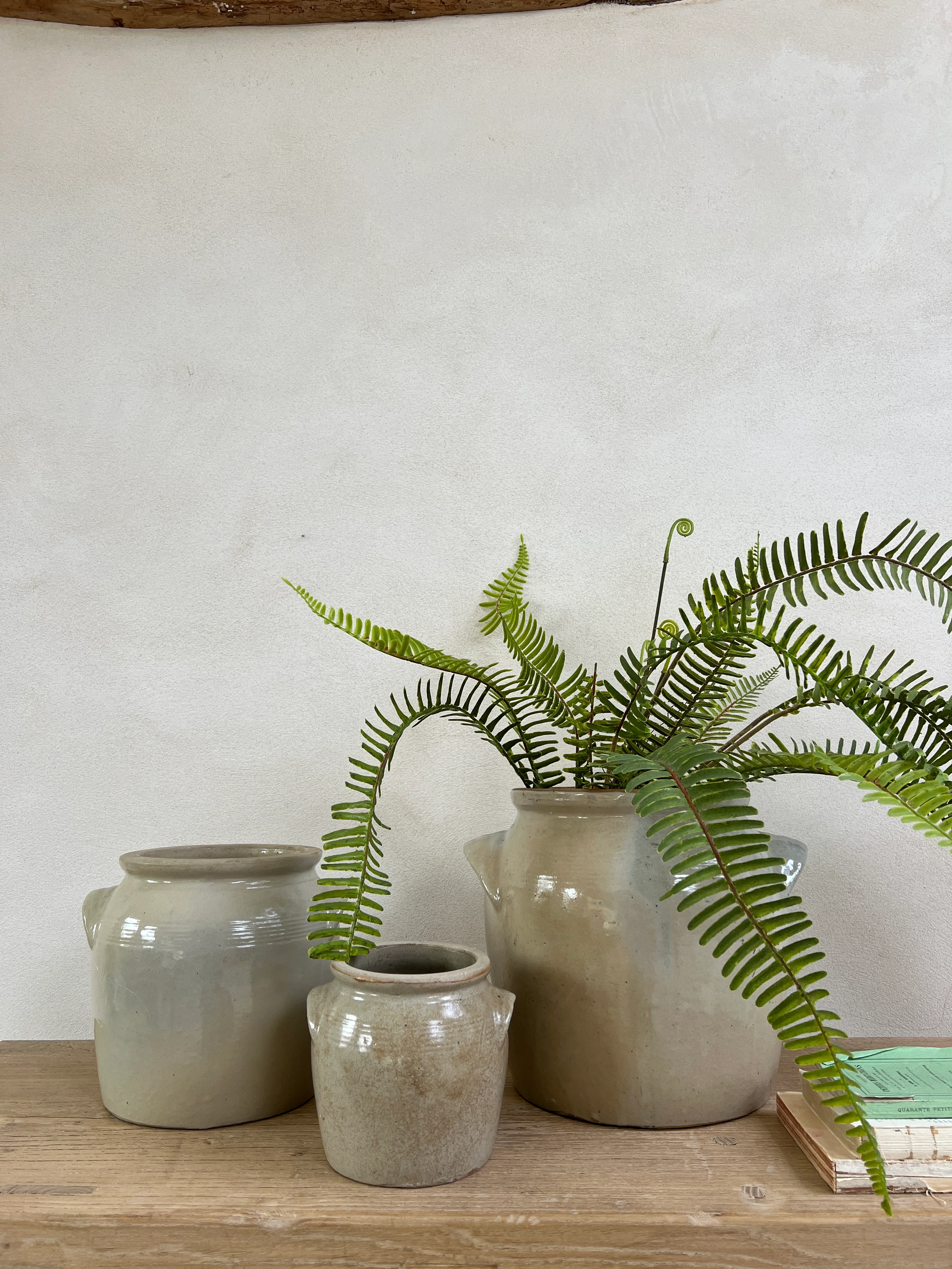 Vintage French confit preserve pots | lug handle - Image 2