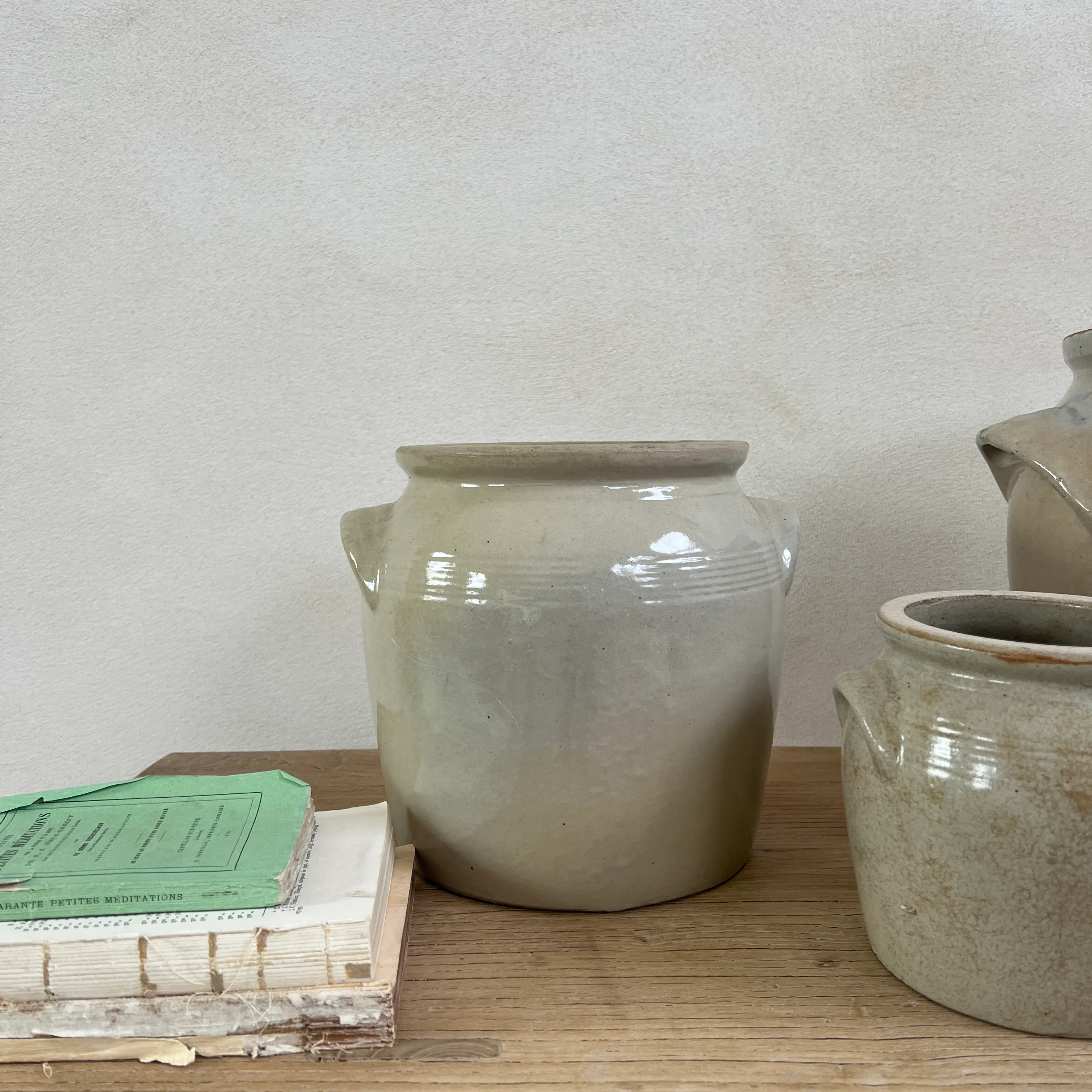 Vintage French confit preserve pots | lug handle - Image 4