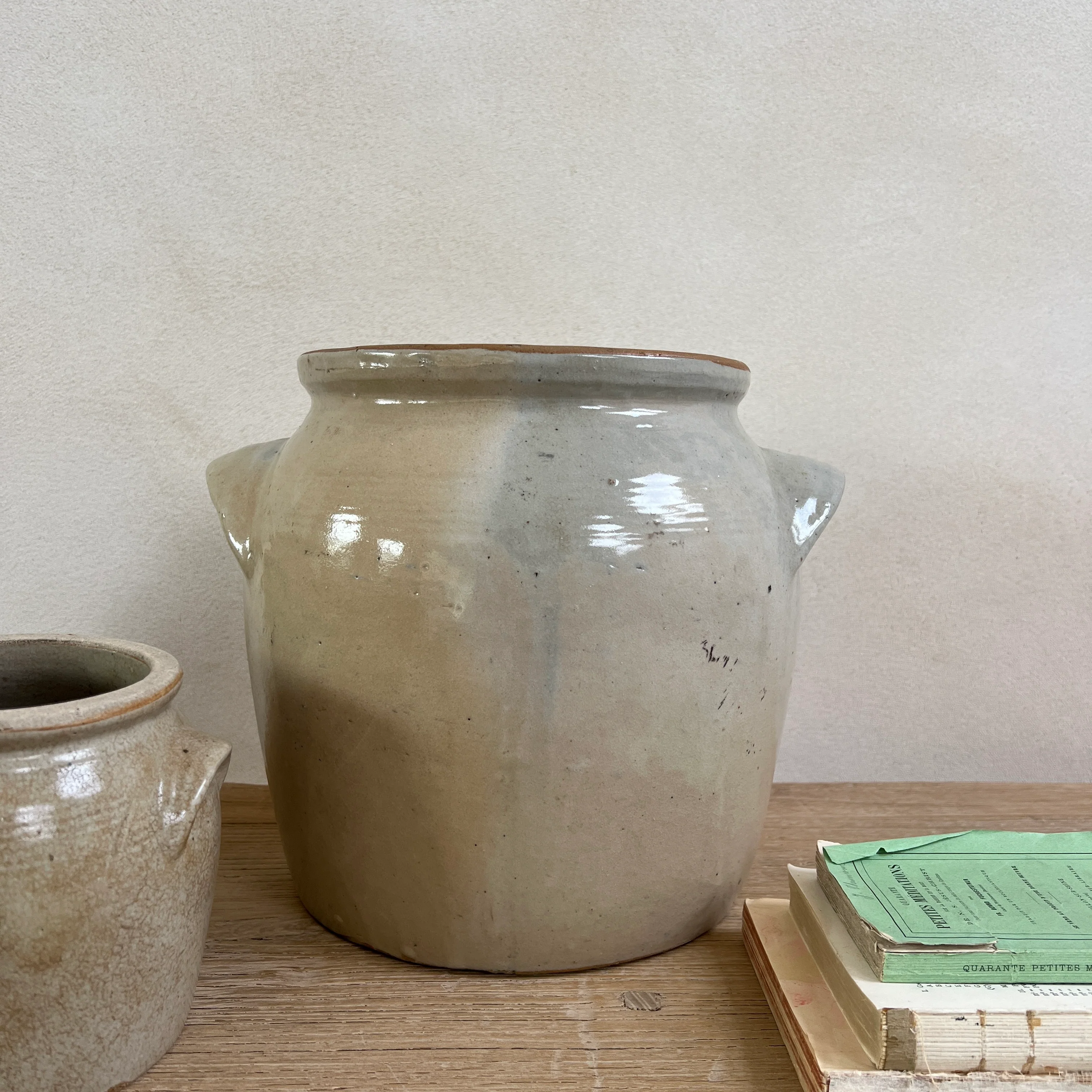 Vintage French confit preserve pots | lug handle - Image 5