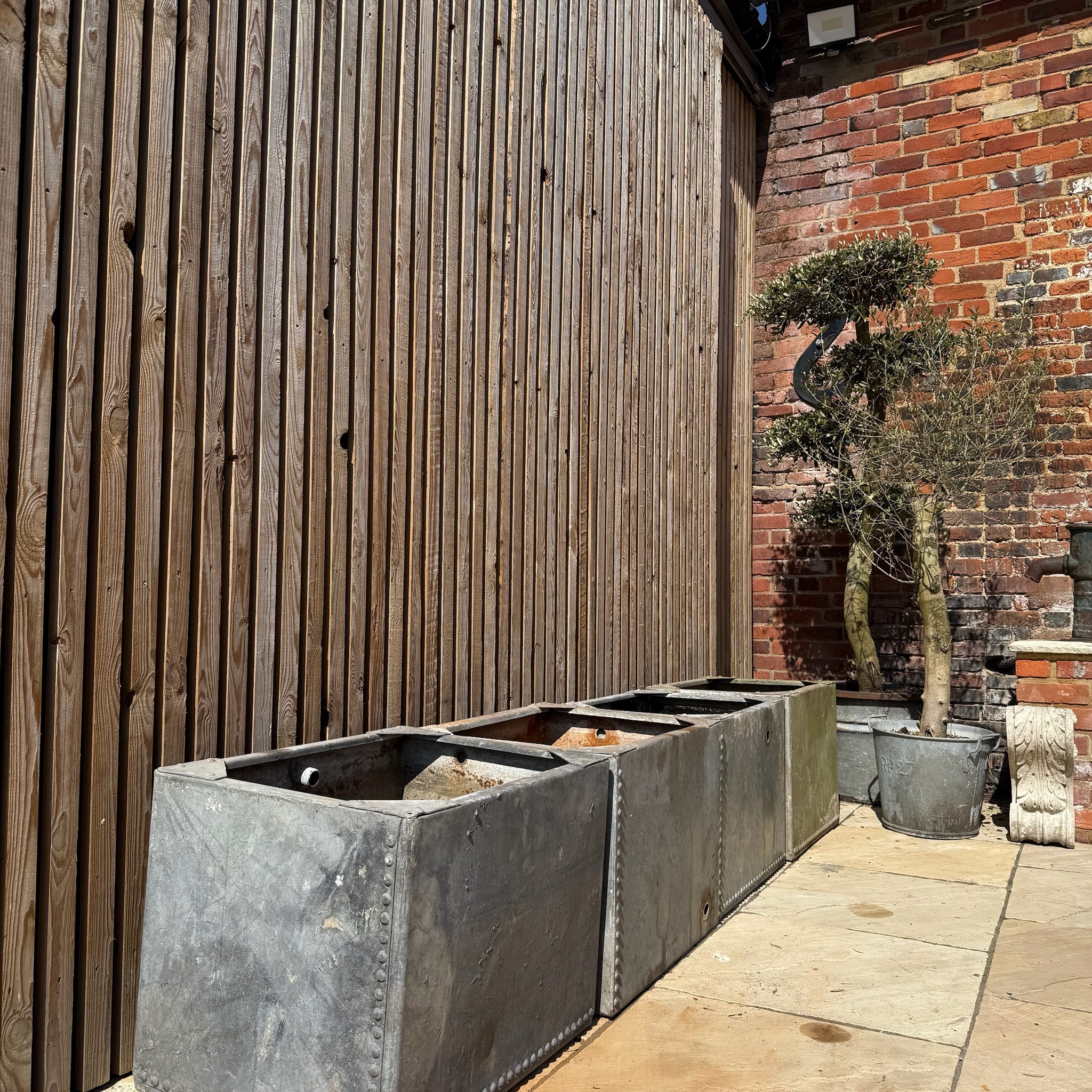 Vintage galvanised water tanks - Image 2