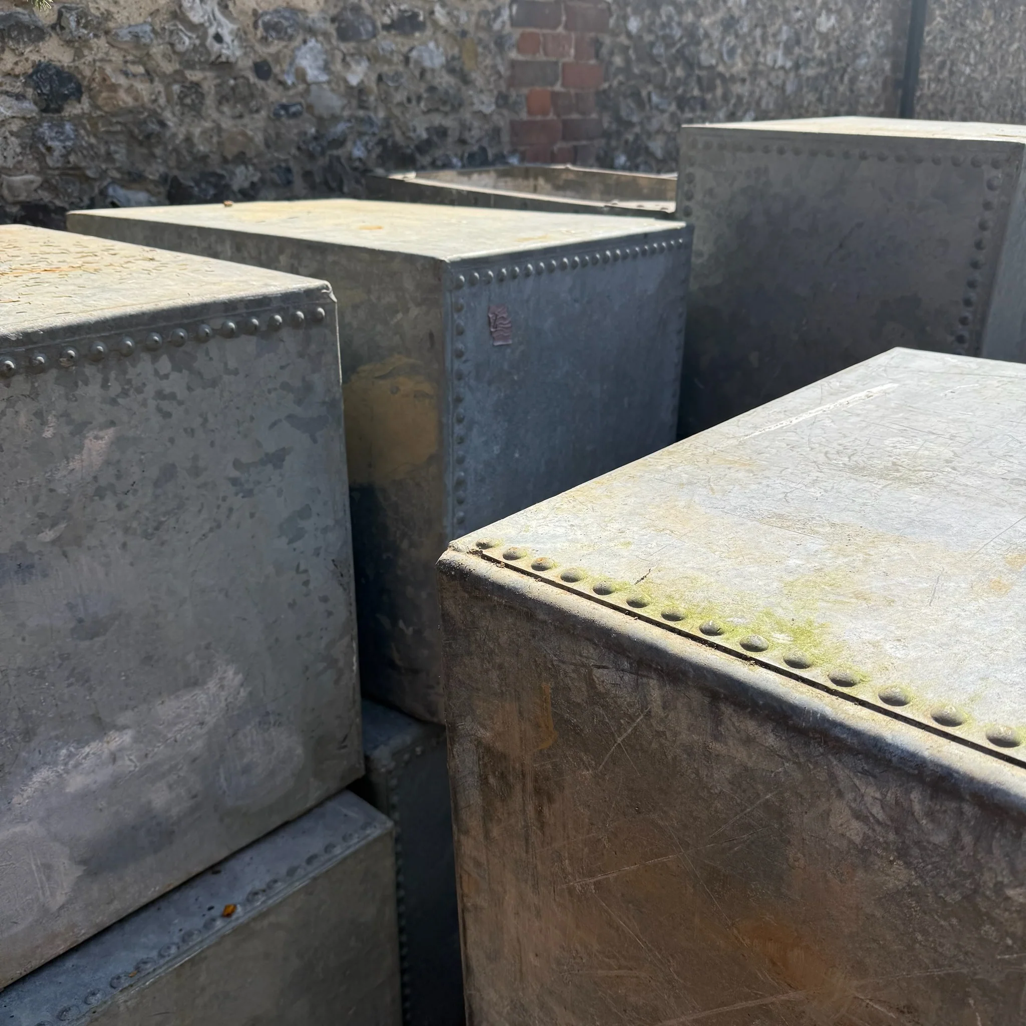Vintage galvanised water tanks - Image 6