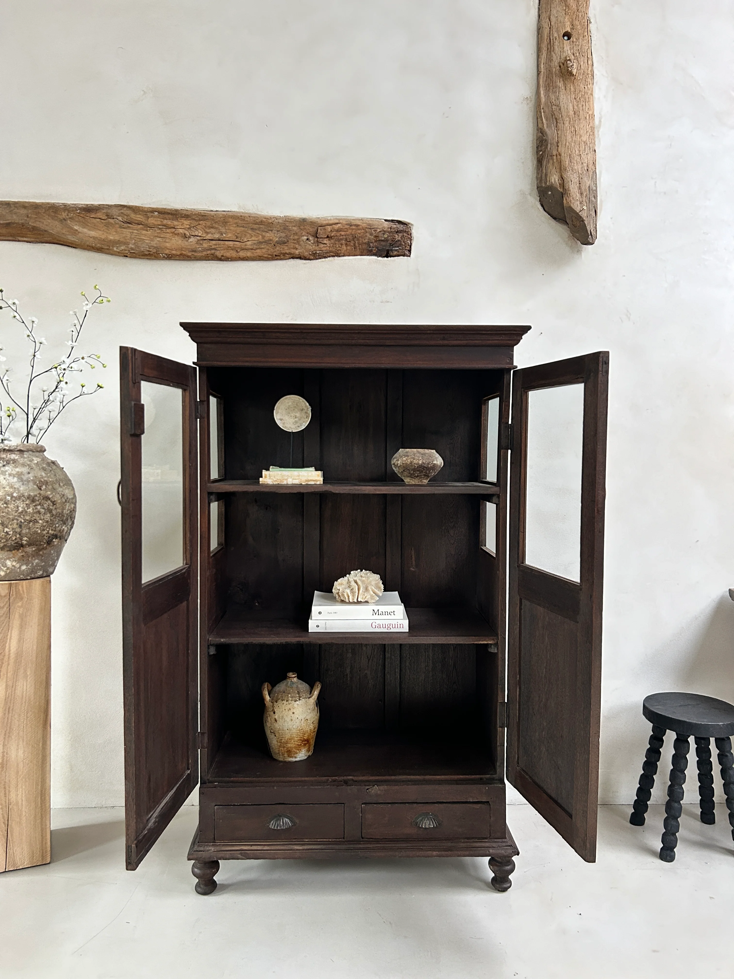 Antique Glazed Cabinet | Middleham - Image 2