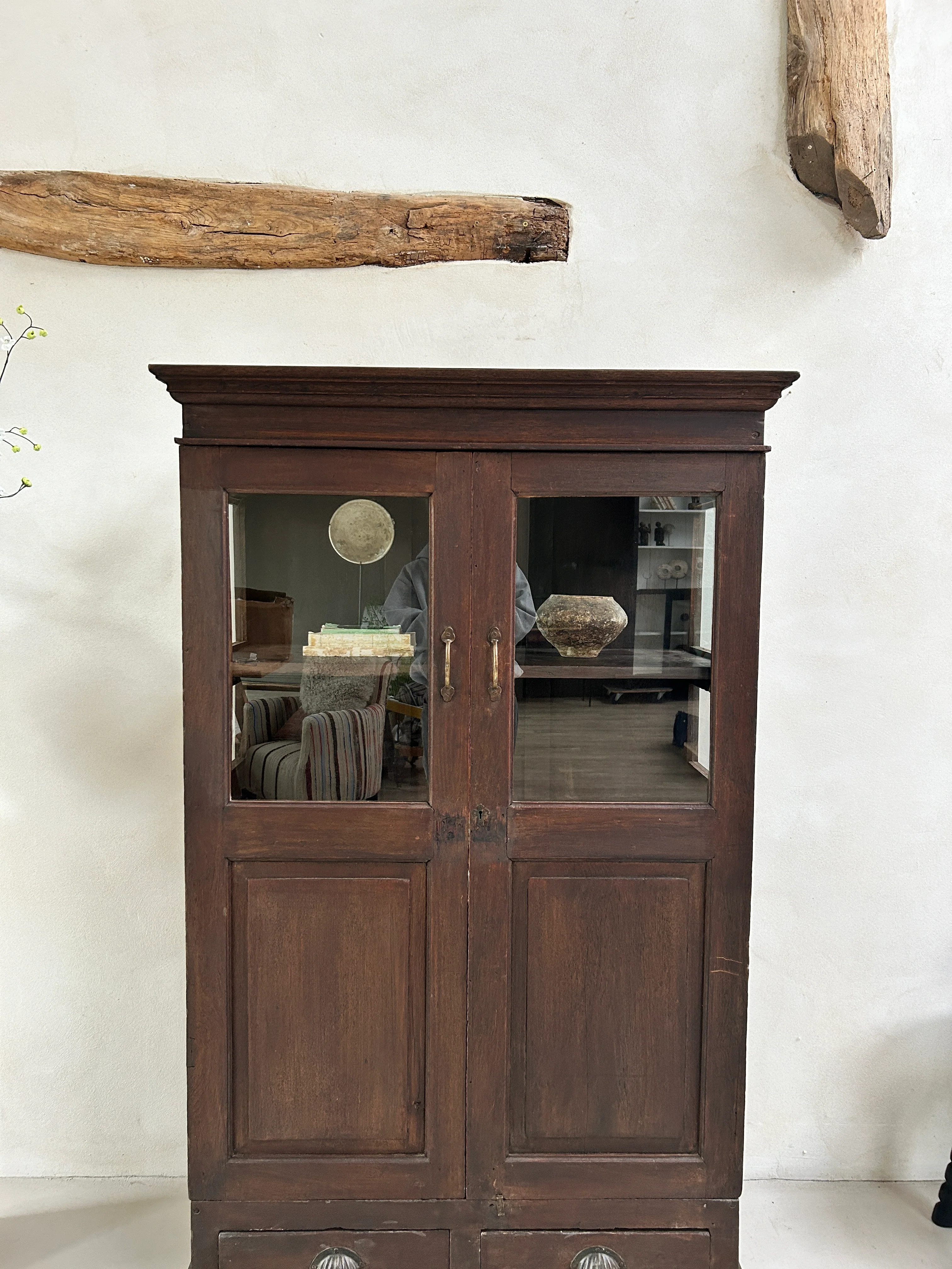 Antique Glazed Cabinet | Middleham - Image 8