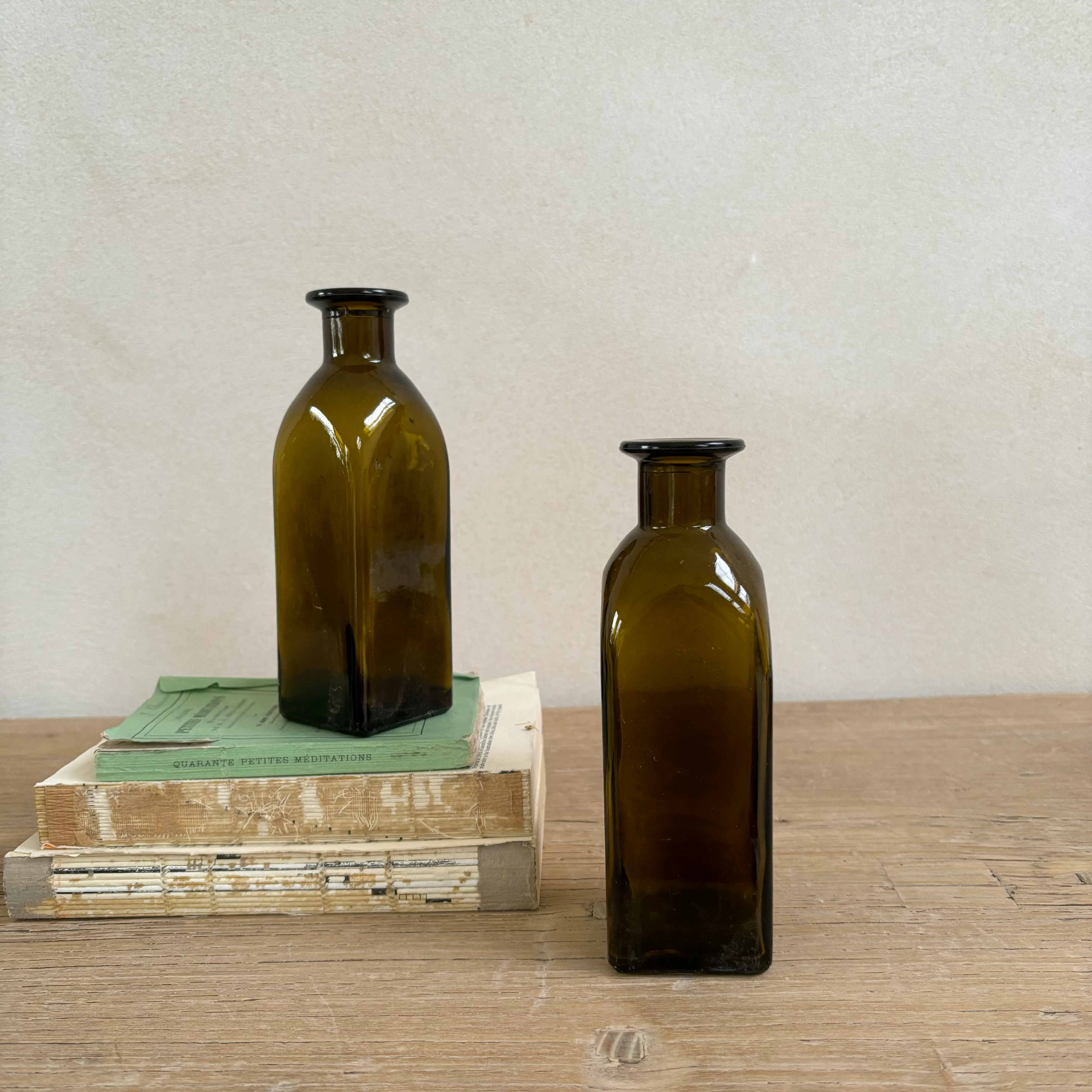 Vintage Green Glass Bottle | Cubic - Image 6