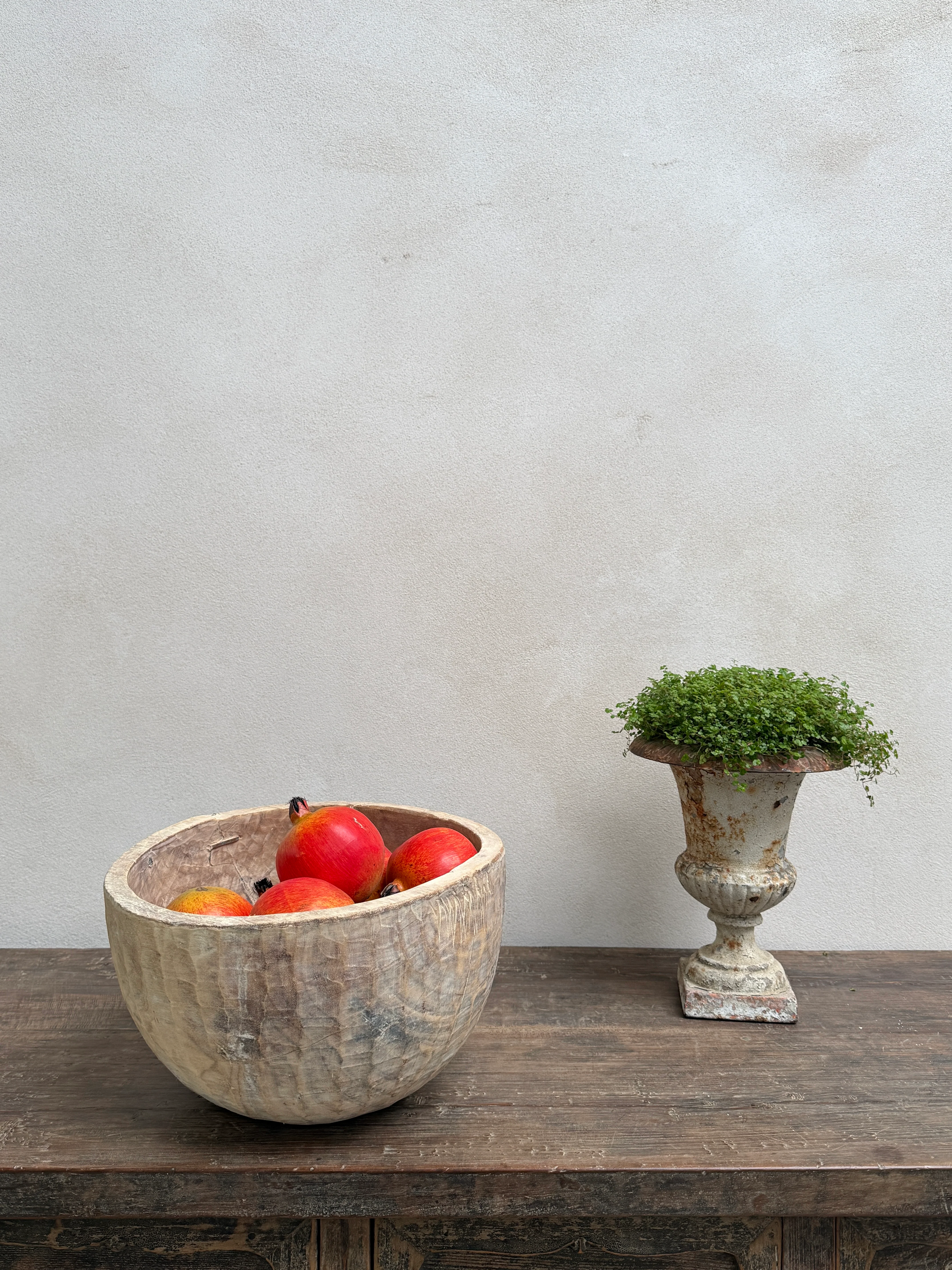 Vintage hand carved wooden dough bowl - Image 11