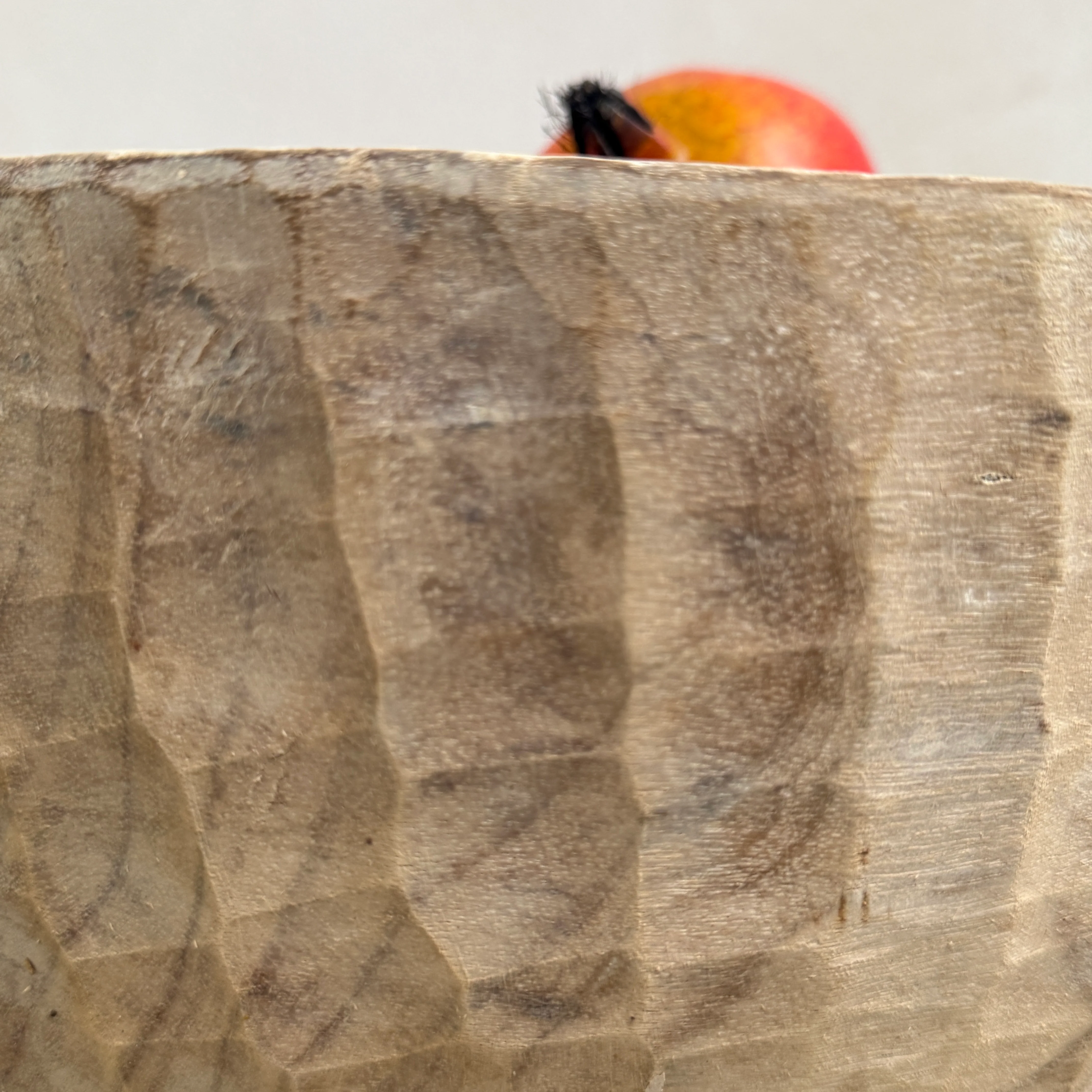 Vintage hand carved wooden dough bowl - Image 13