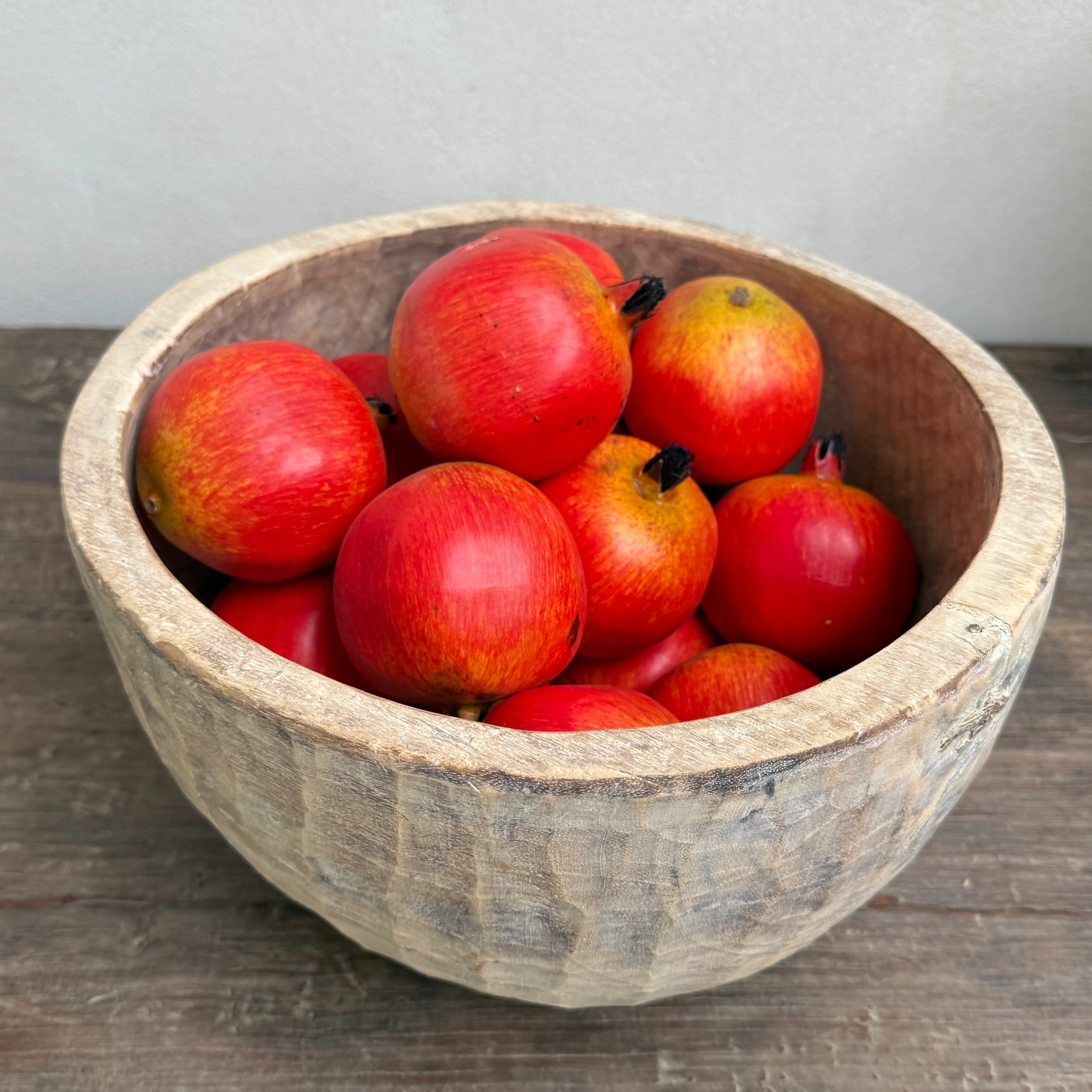 Vintage hand carved wooden dough bowl - Image 15
