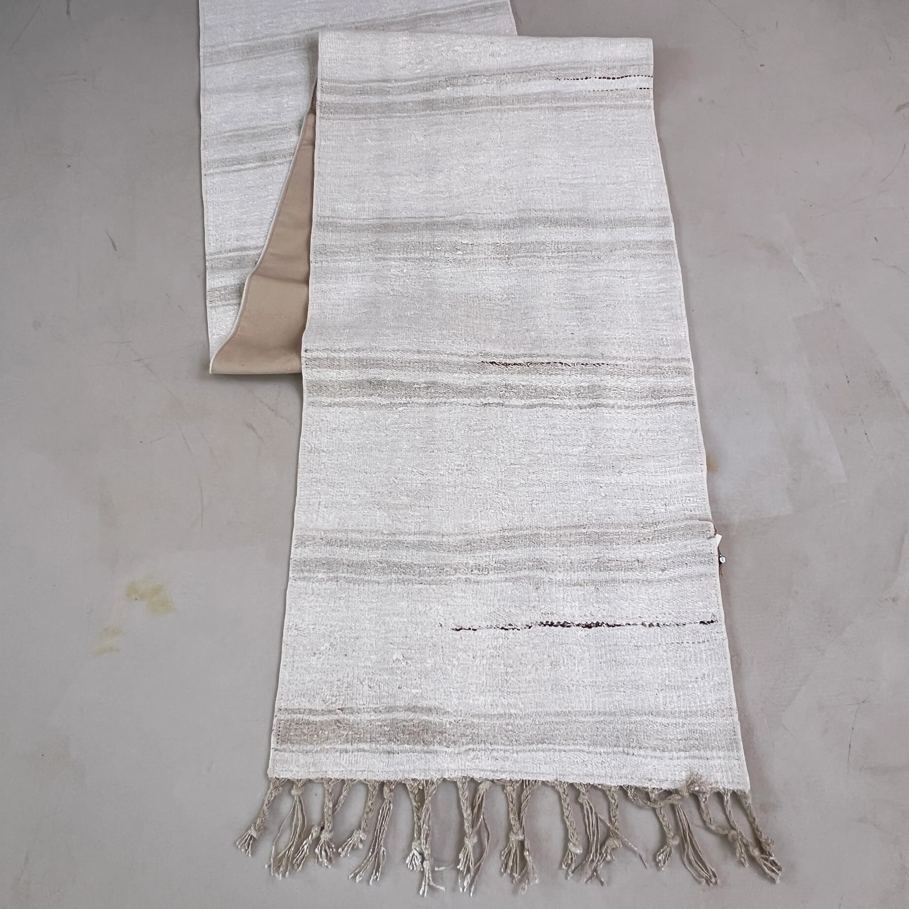 Vintage linen Stripe runner No: 8, 70cm x 355cm - Image 3