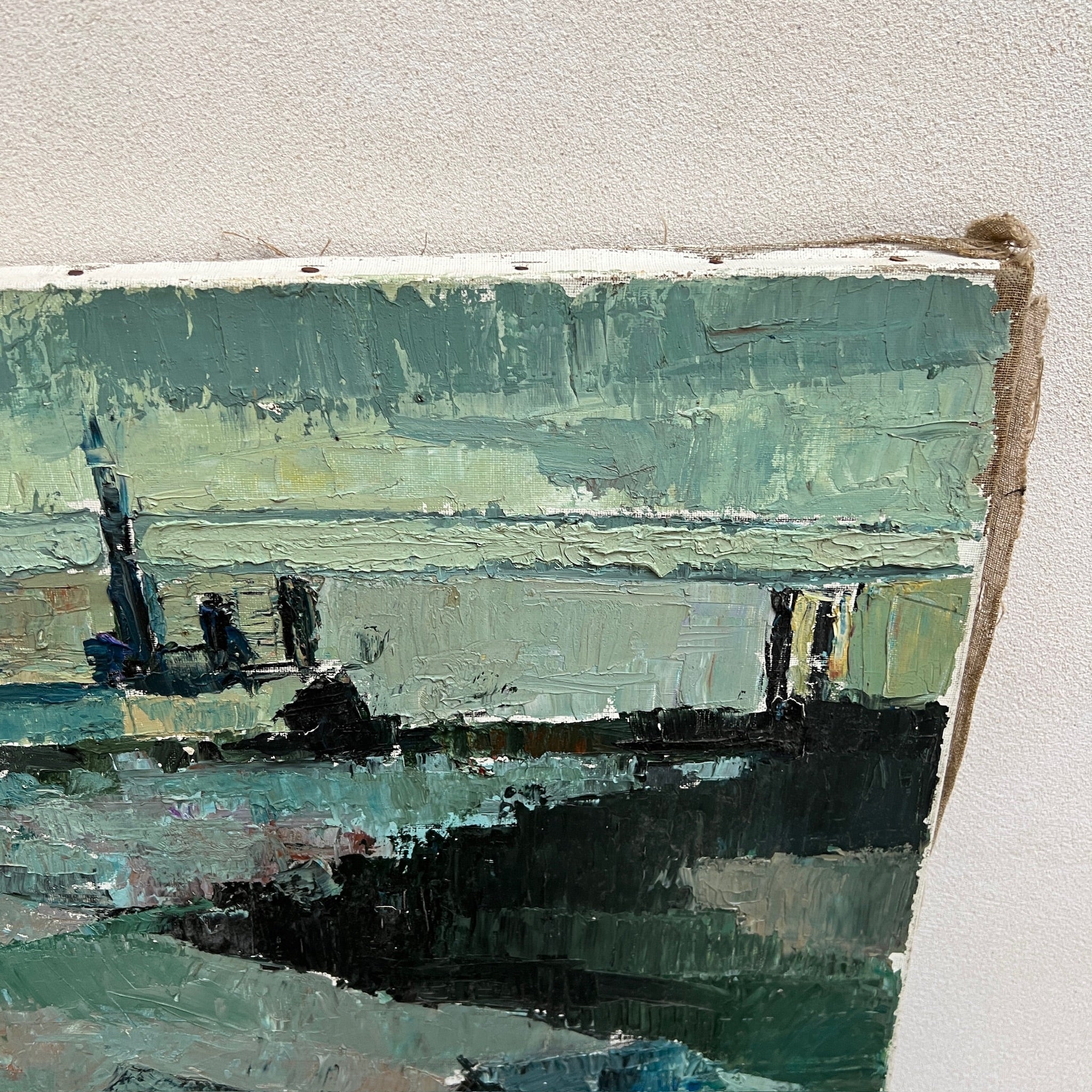 Vintage oil painting on canvas | La Vallee Village - Image 2