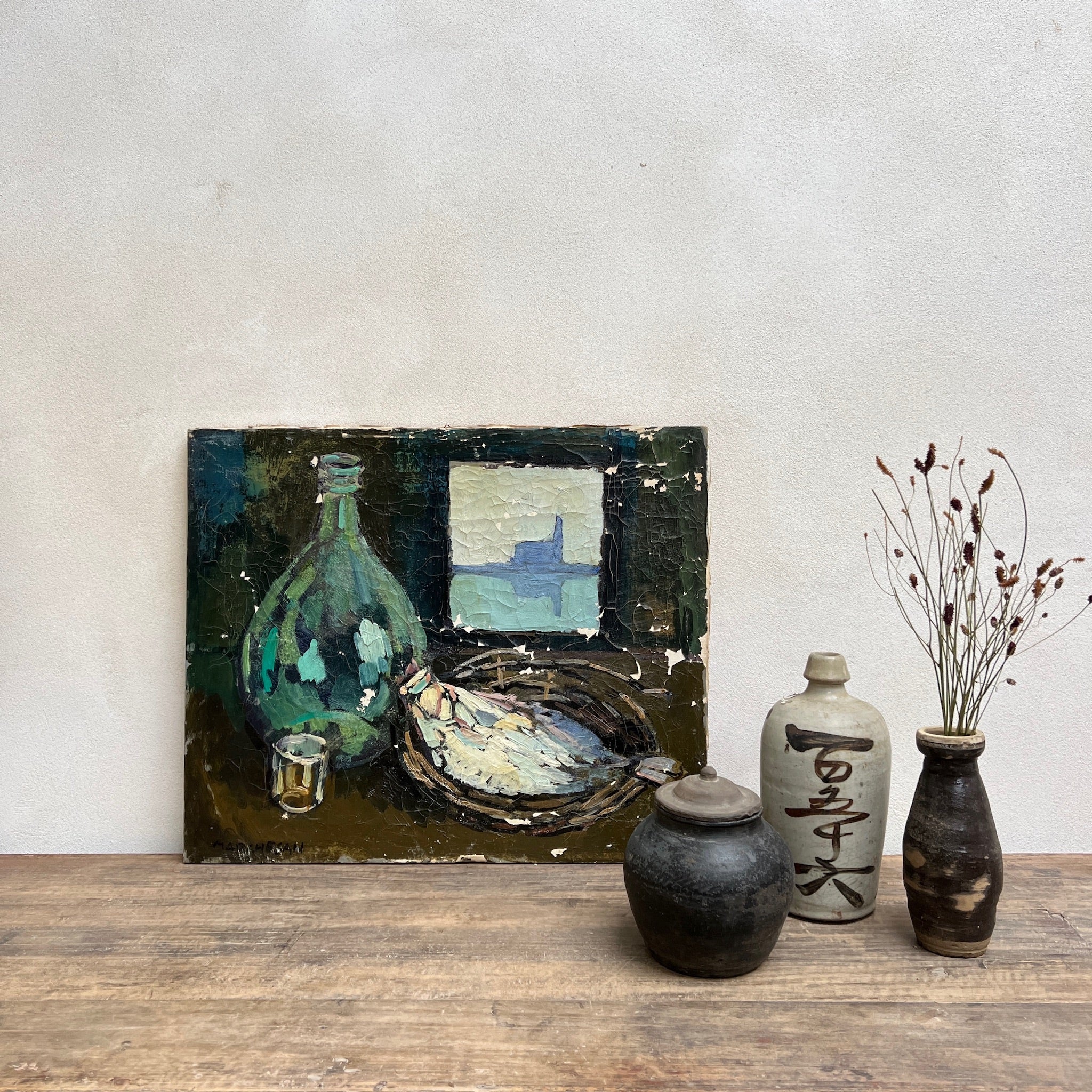 Vintage oil painting on canvas | Saoso