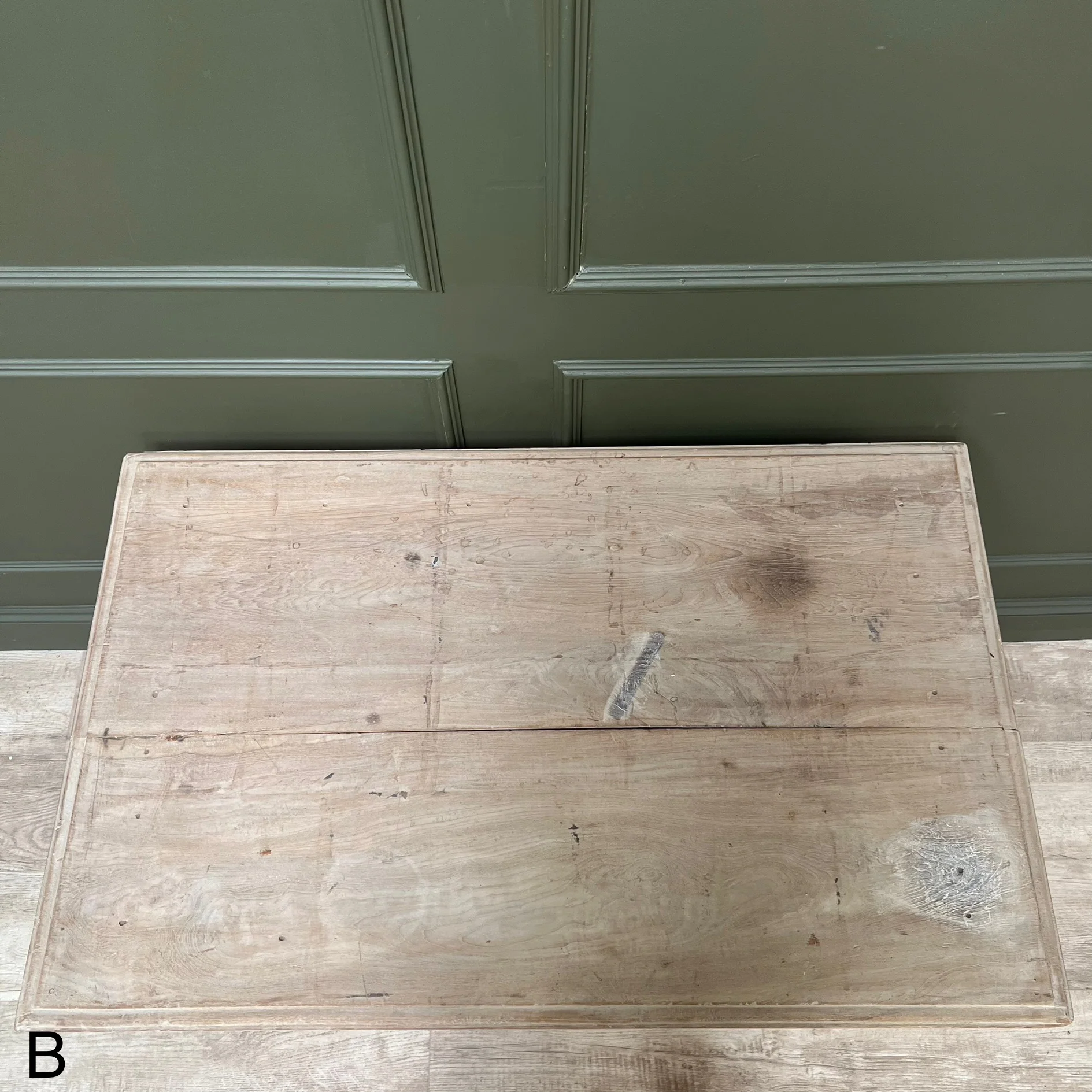 Vintage Pale Wood Desk | Elise - Image 14