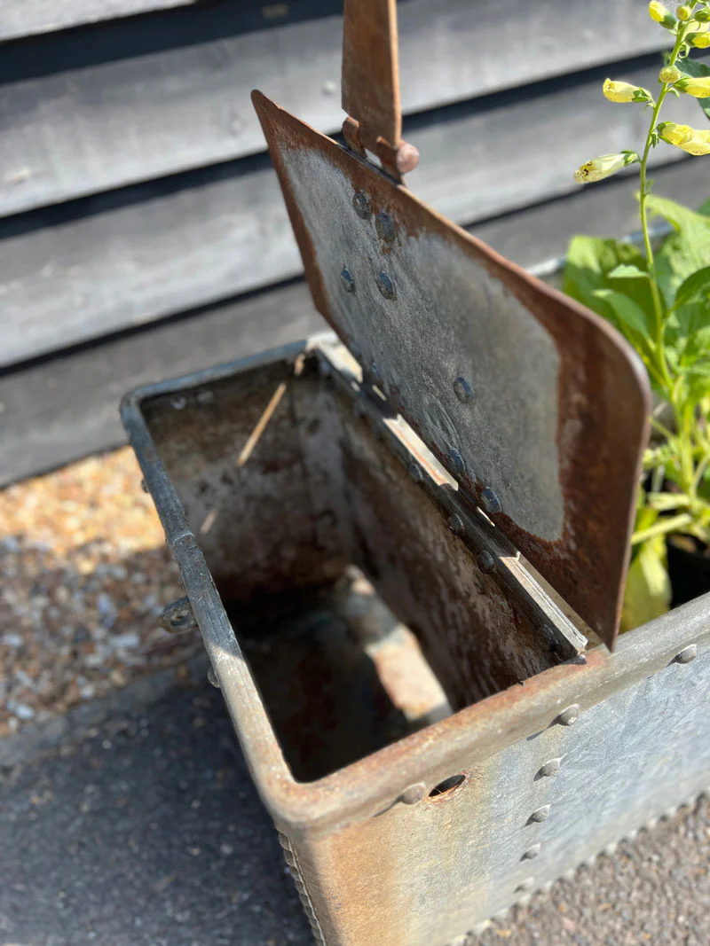 Vintage riveted trough planter | A - Image 4