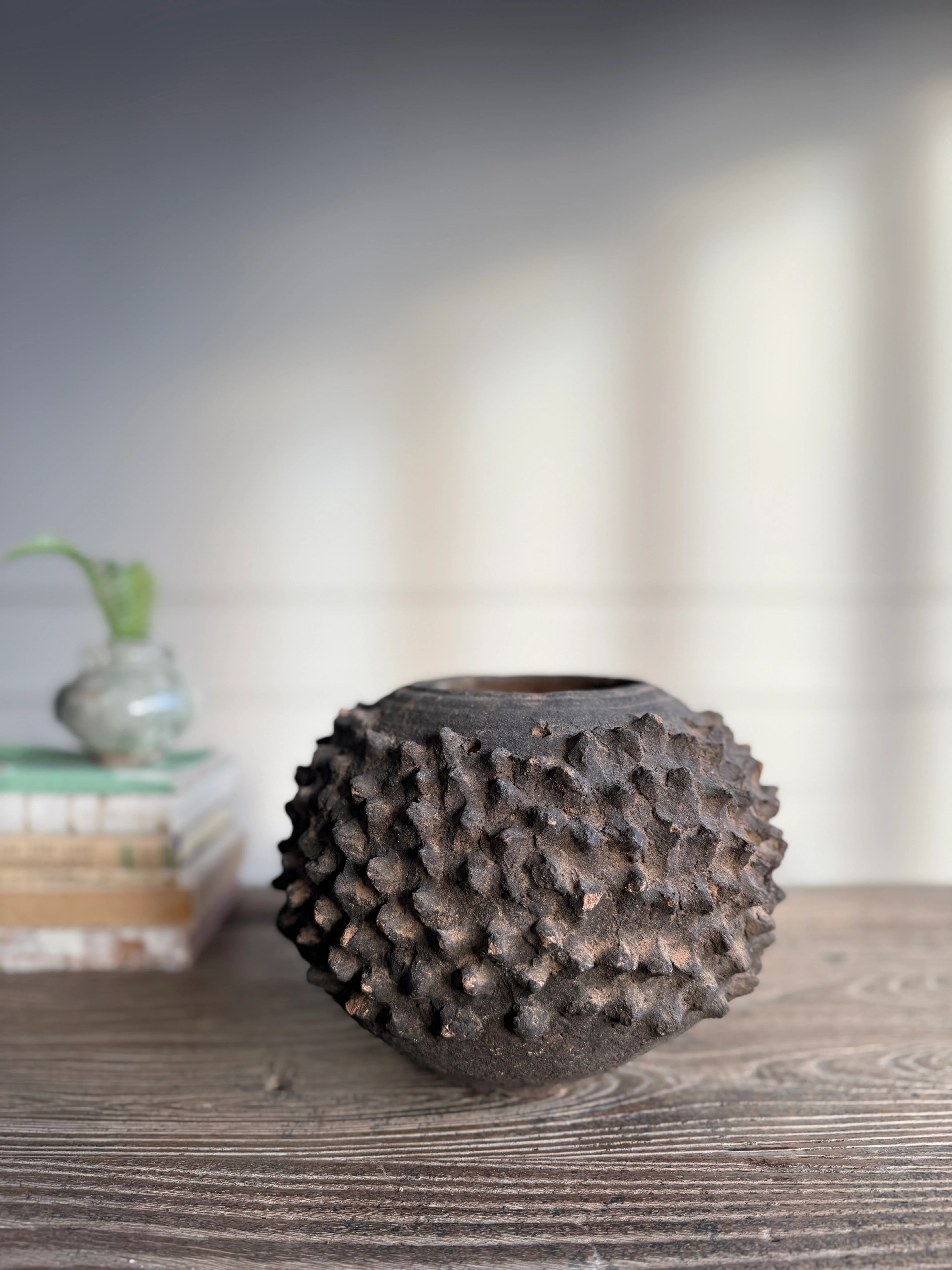 Vintage Spikes African Pottery - Image 4