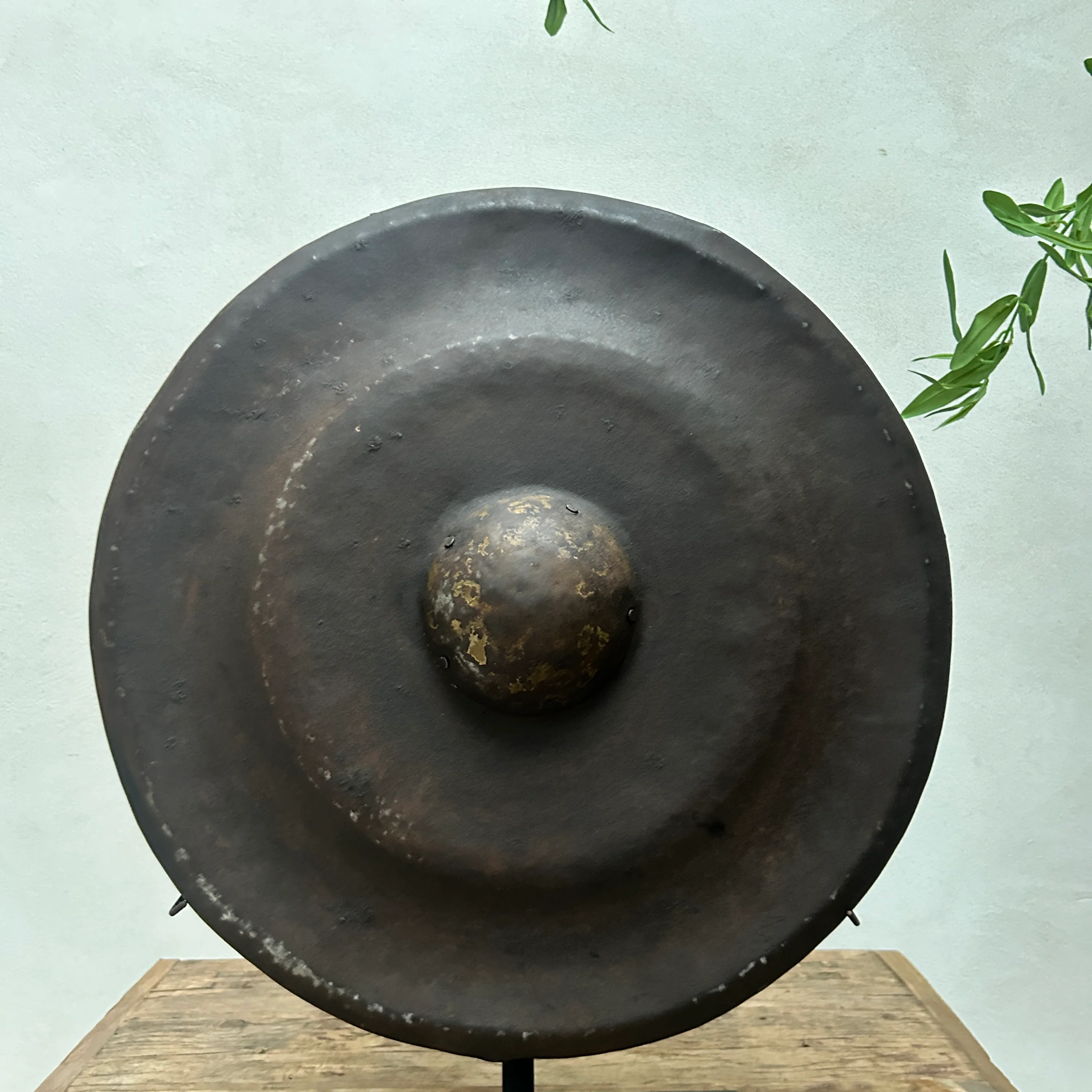 Vintage steel Gong on Stand |Lombok - Image 3