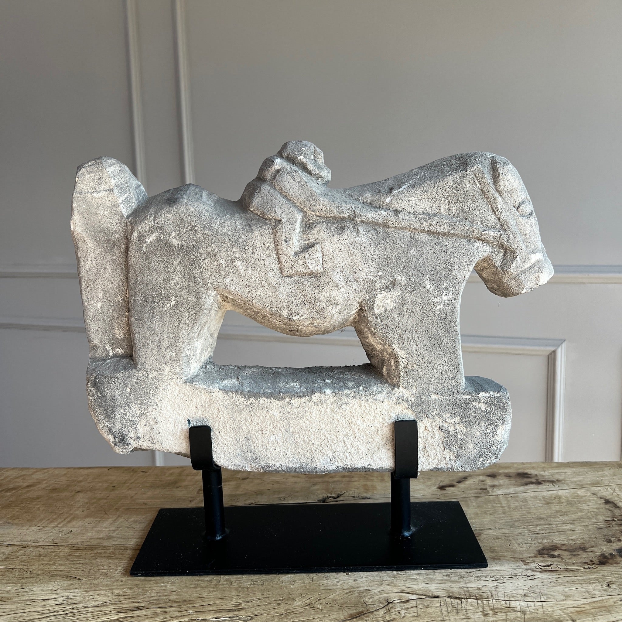 Vintage Stone Horse & Rider | Palomo - Image 5