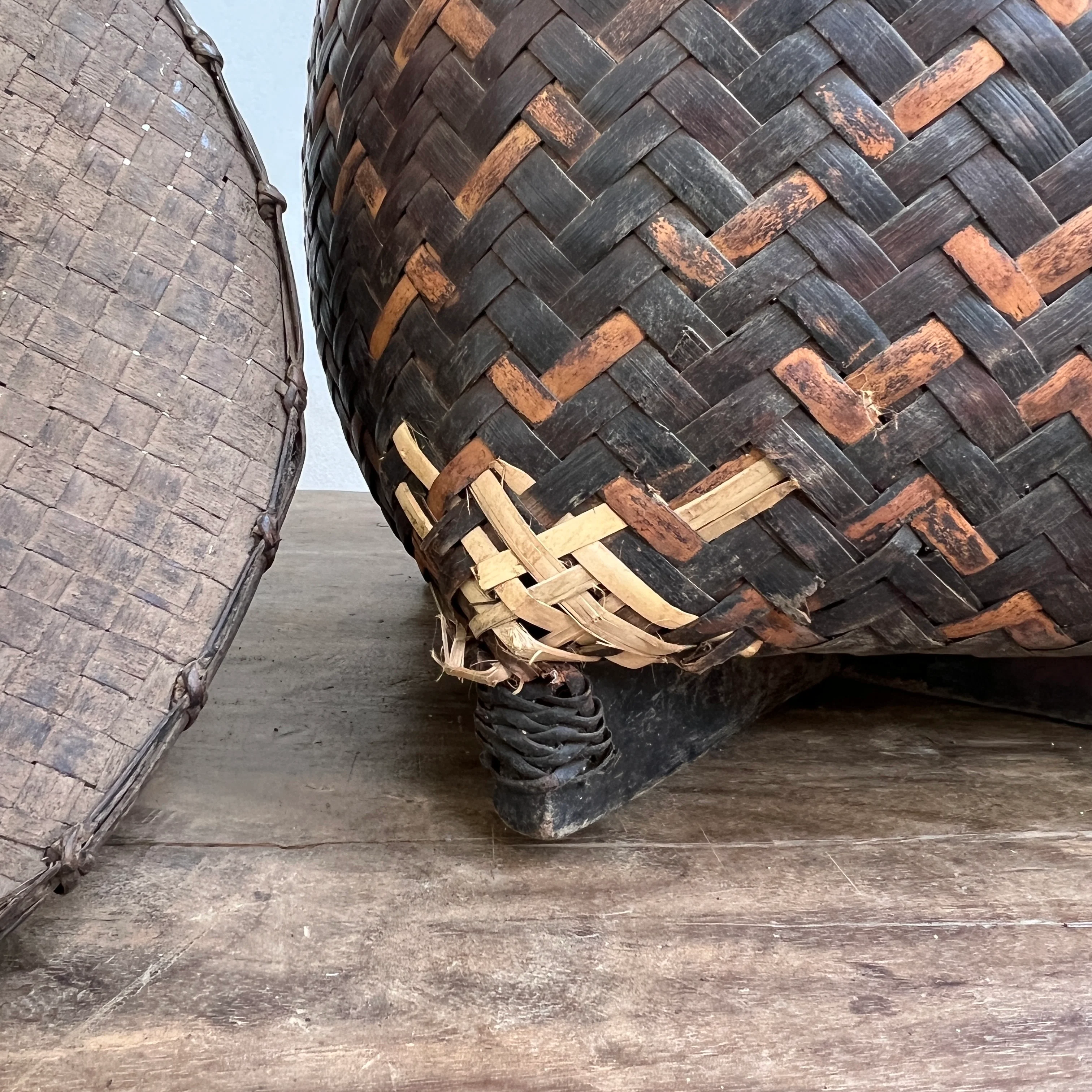 Vintage storage basket with lid | Lombok - Image 4