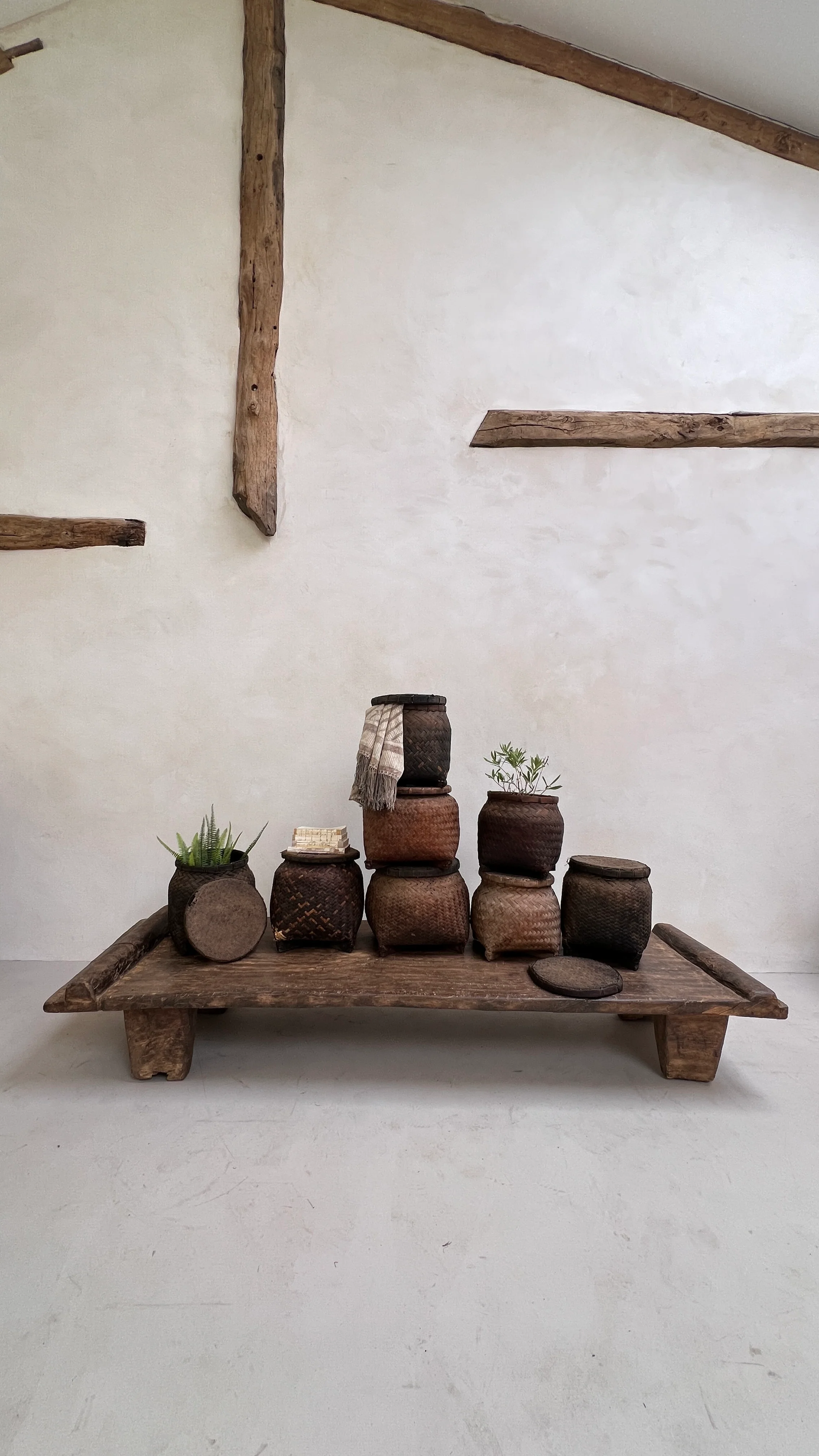 Vintage storage basket with lid | Lombok - Image 7