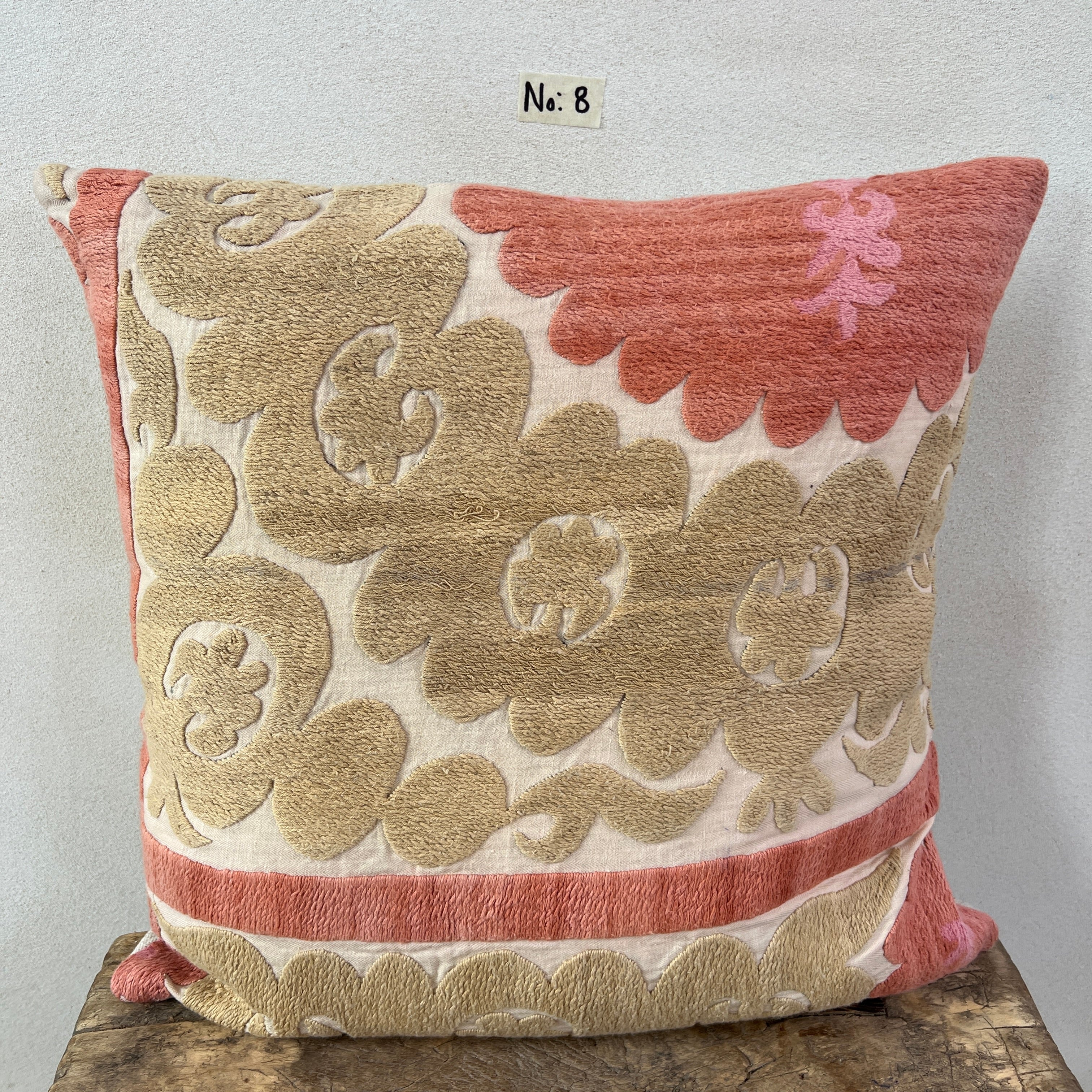 Vintage Suzani Embroidered Cushion - Image 10