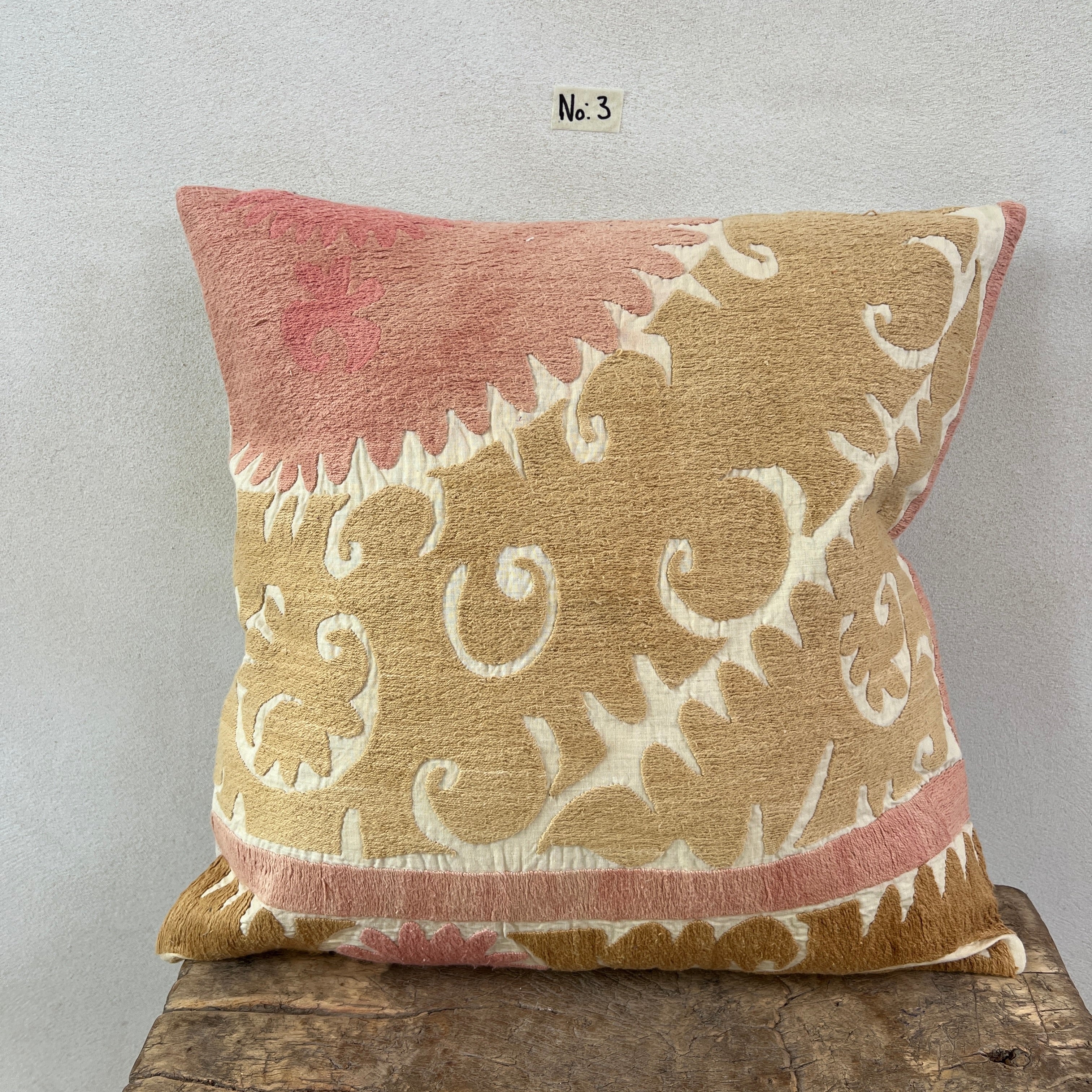 Vintage Suzani Embroidered Cushion - Image 5