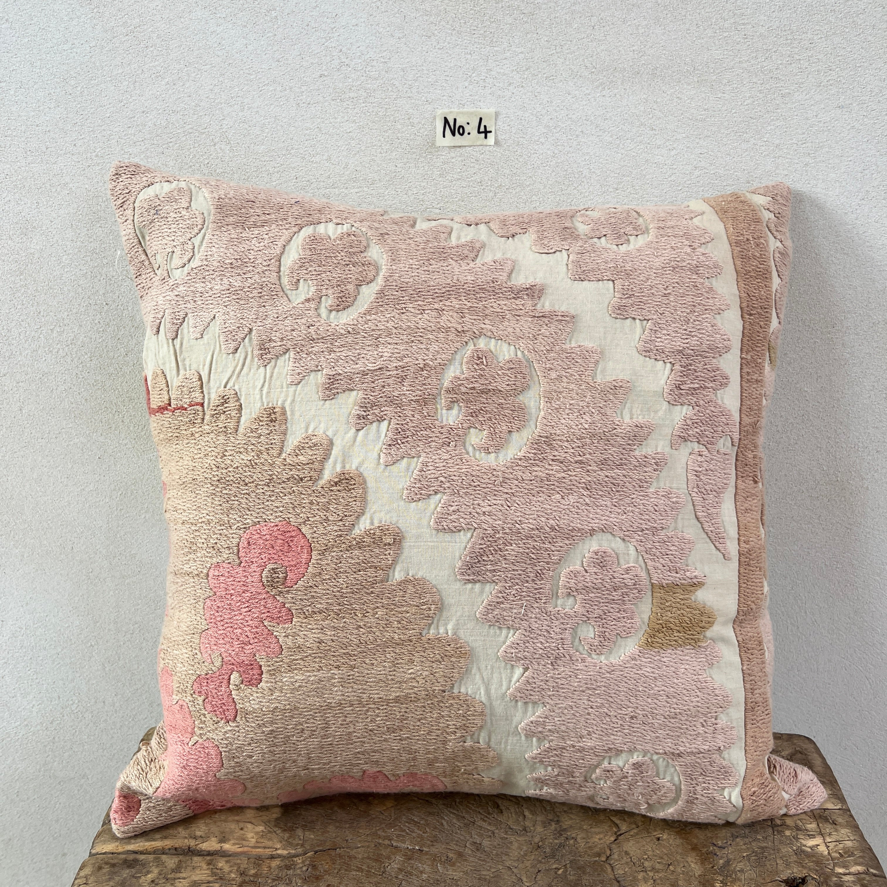 Vintage Suzani Embroidered Cushion - Image 6