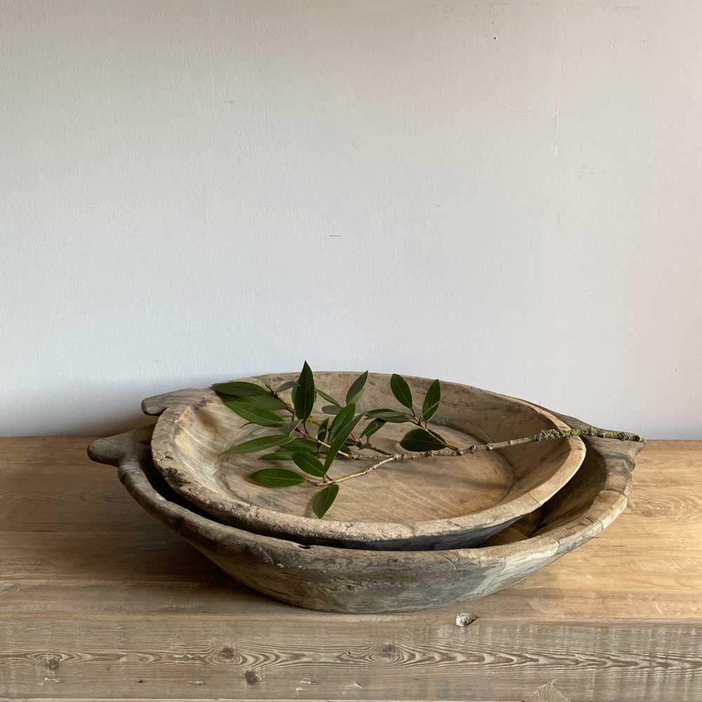 Vintage Wooden Chapati Bowl | Extra Large - Image 2
