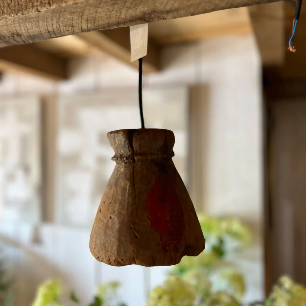 Vintage wooden pendant light - Image 3