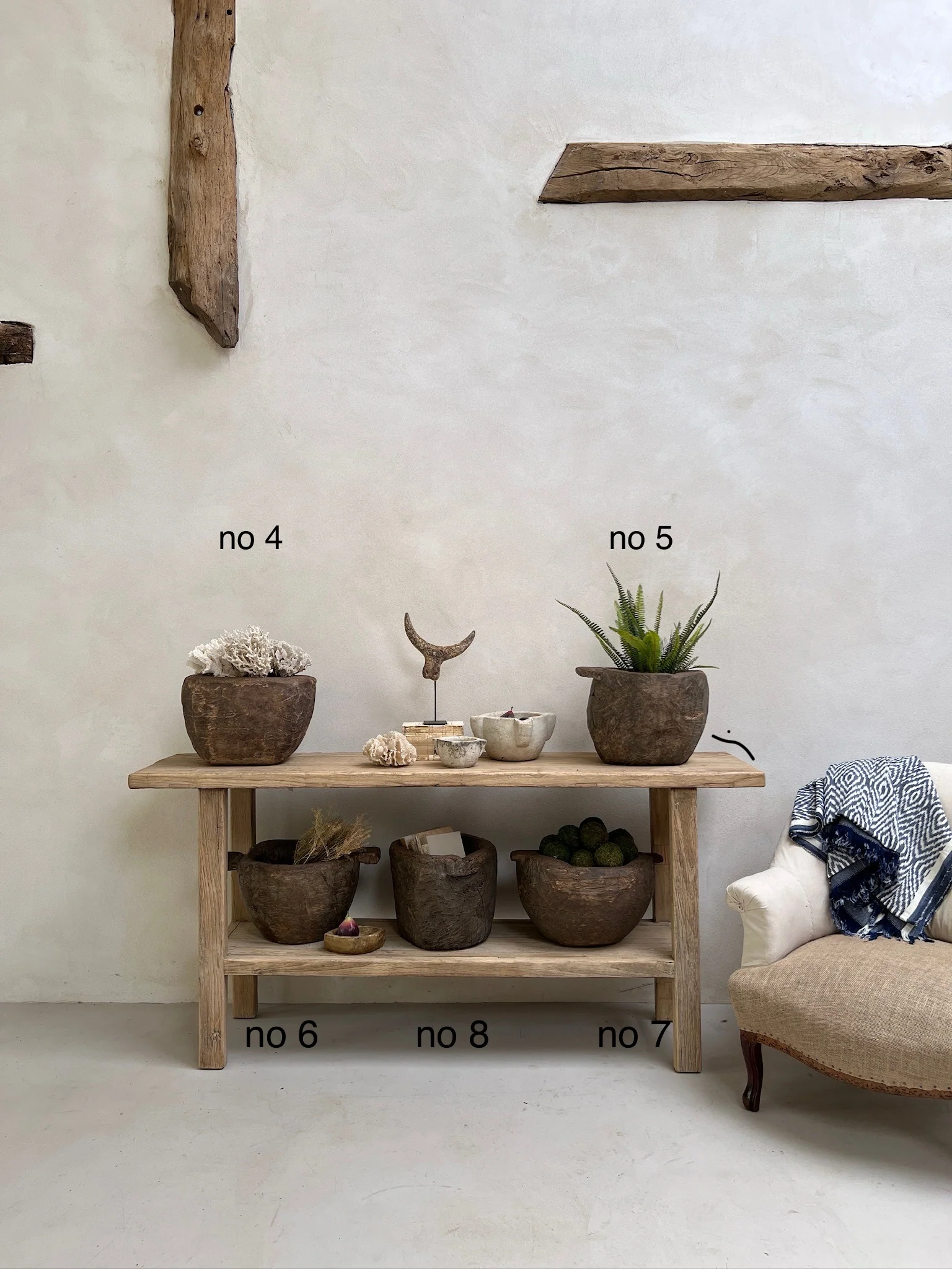 Vintage Wooden Tribal Mortar - Image 11
