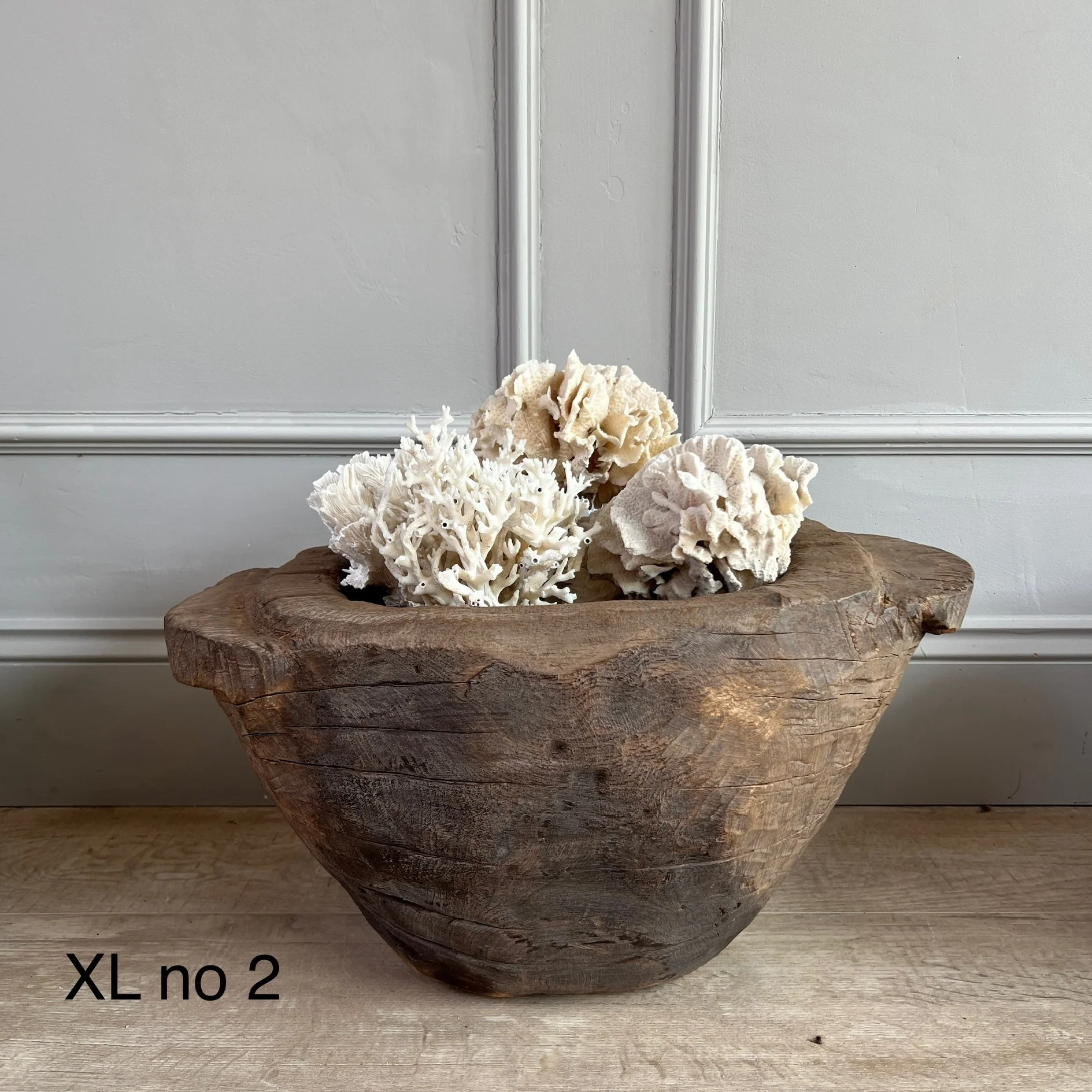 Vintage Wooden Tribal Mortar - Image 3