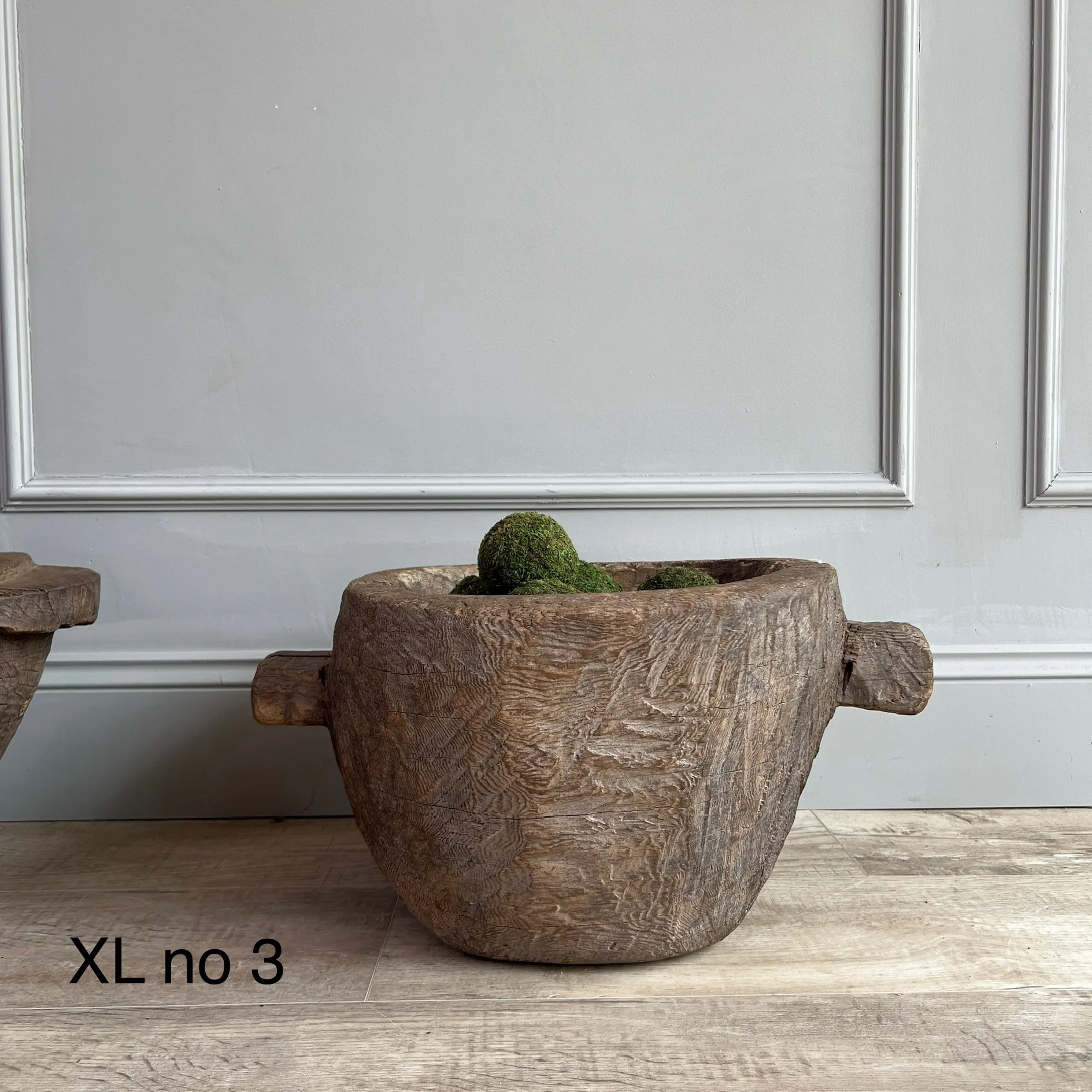 Vintage Wooden Tribal Mortar - Image 4