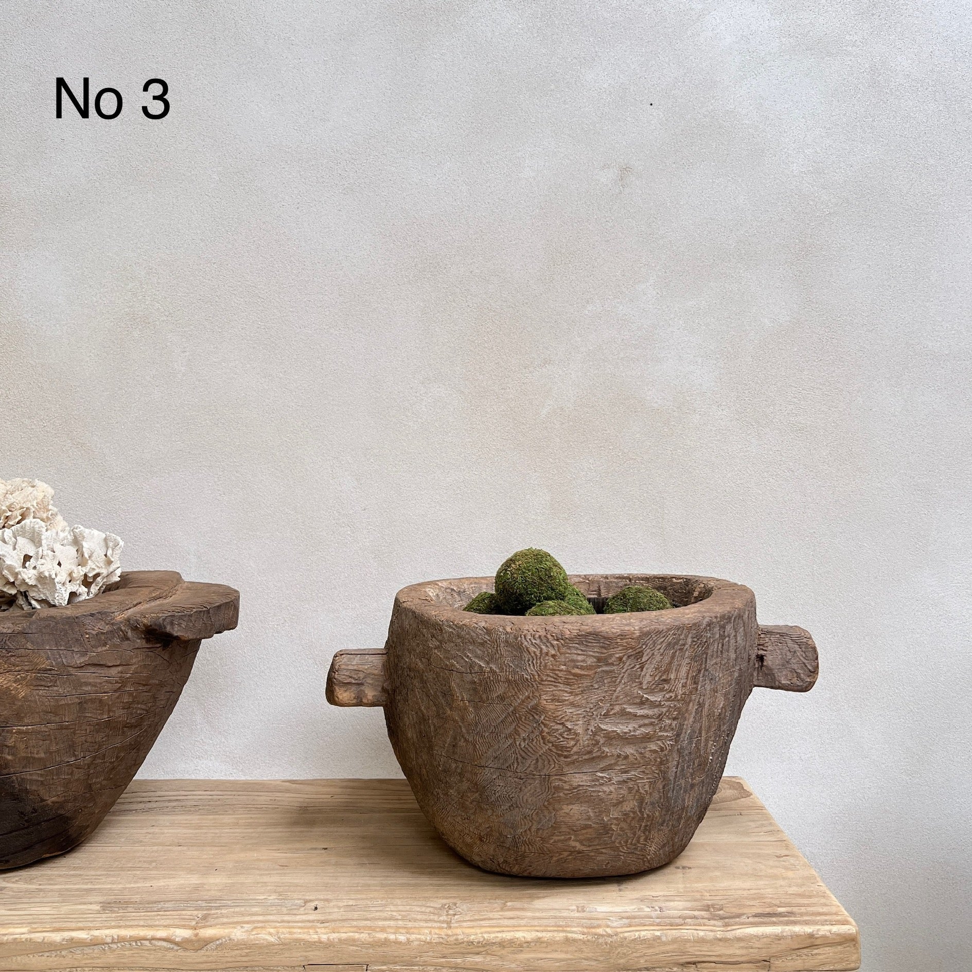 Vintage Wooden Tribal Mortar - Image 7