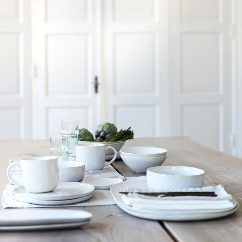 White stoneware dinner set - Image 3