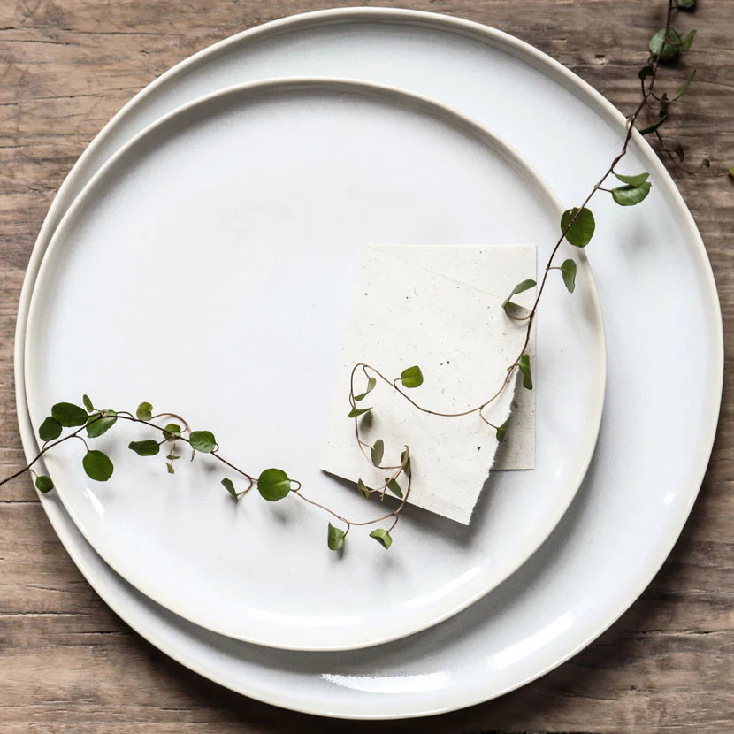 White stoneware dinner set - Image 4