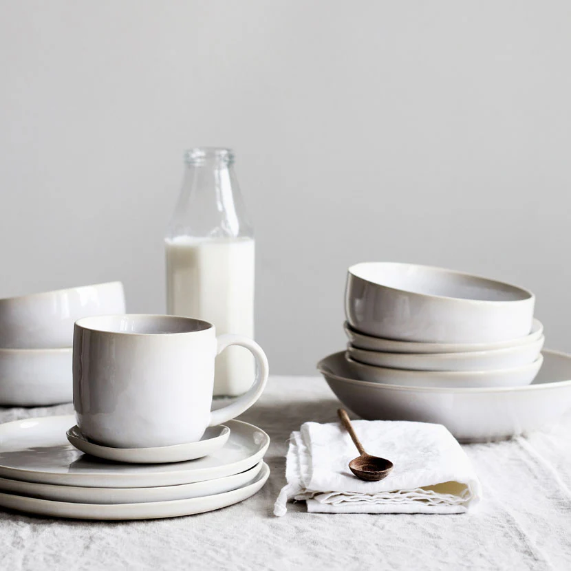 White stoneware dinner set - Image 7