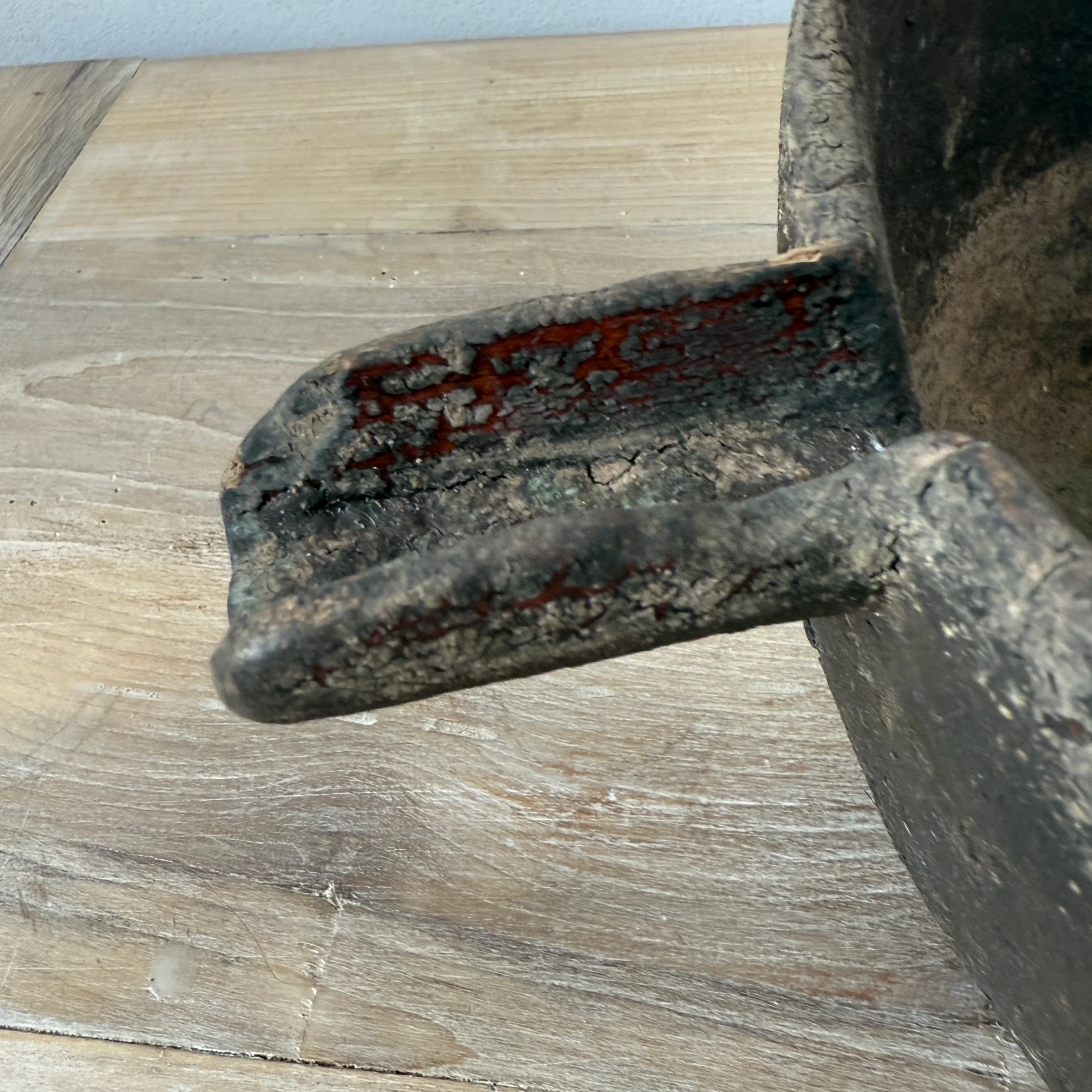 Wooden Antique Berber Spouted Bowl - Image 6