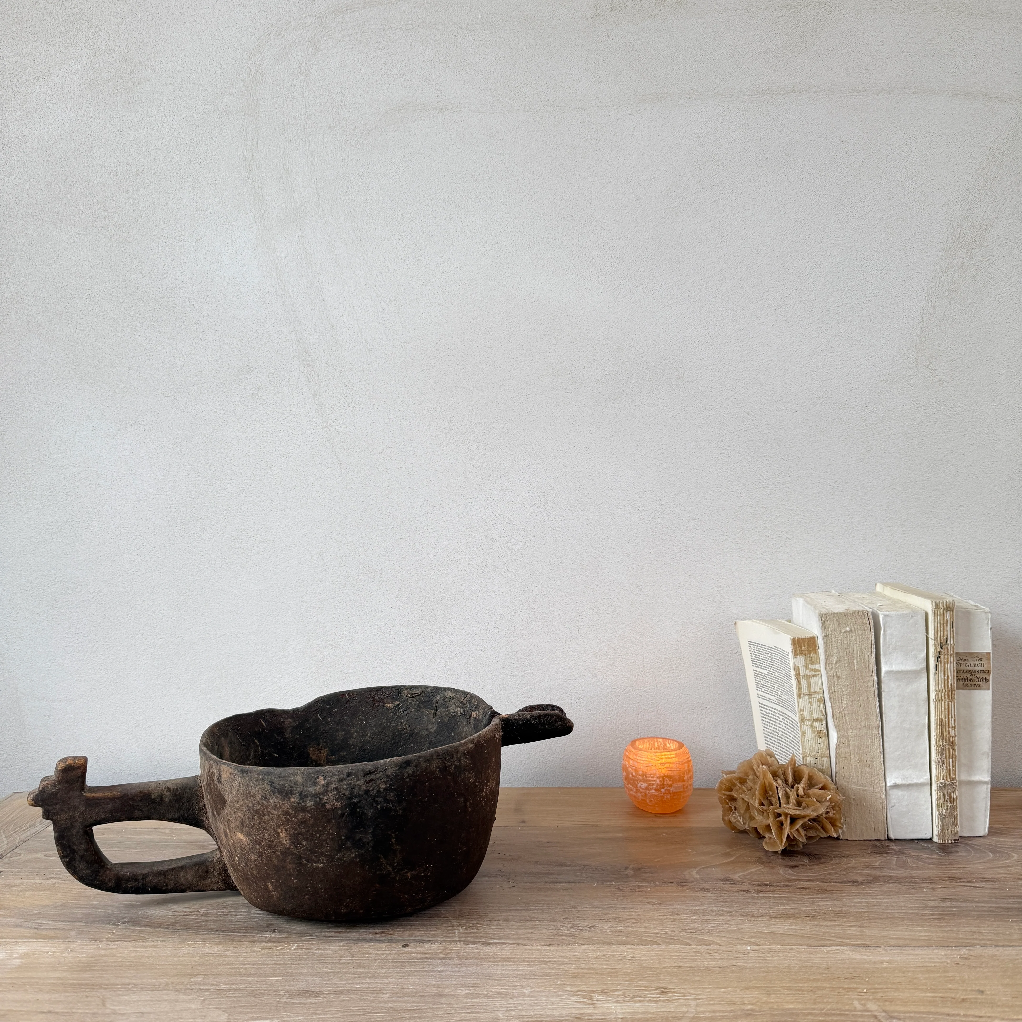 Wooden Antique Berber Spouted Bowl - Image 7