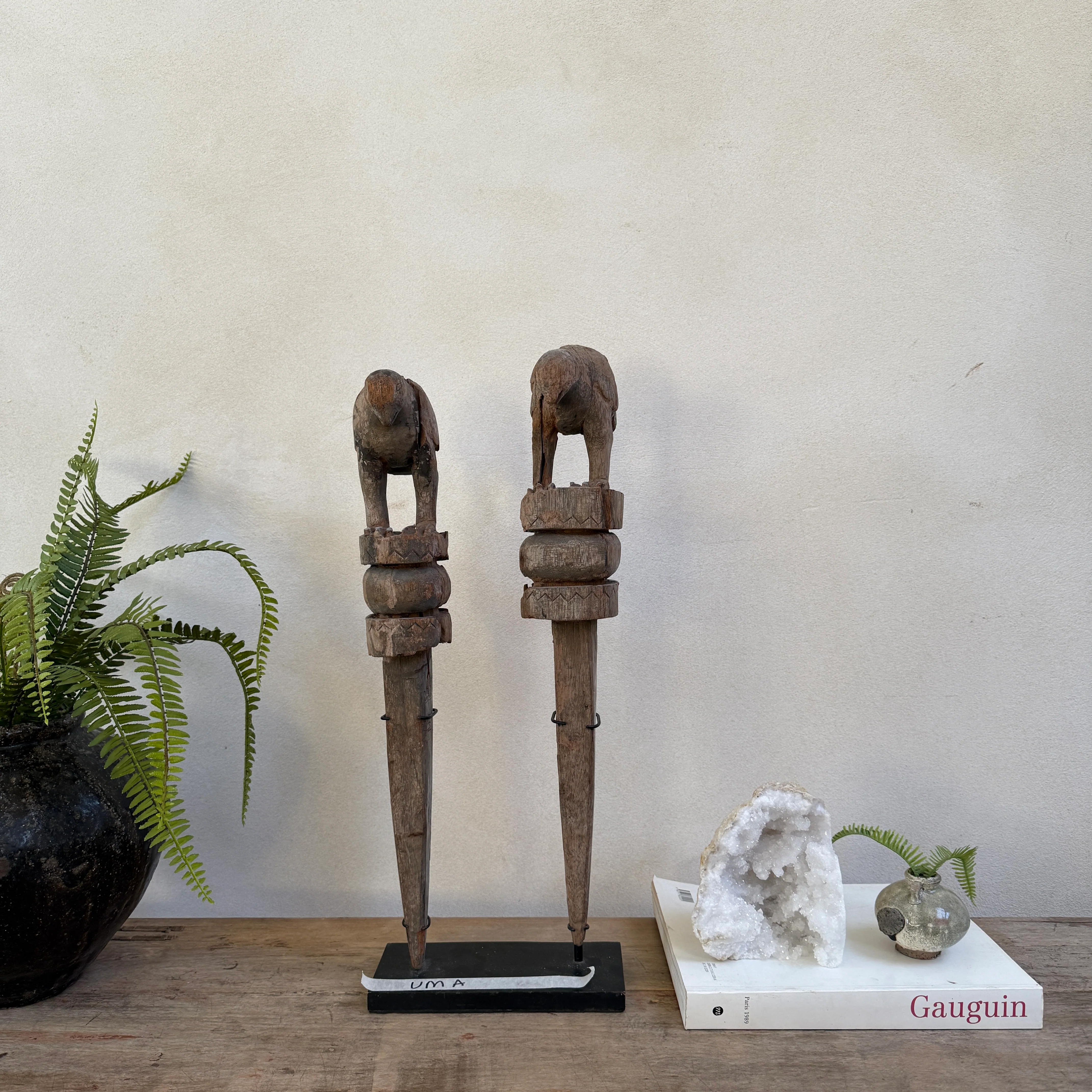 Wooden Two Birds Sculpture | Uma - Image 10