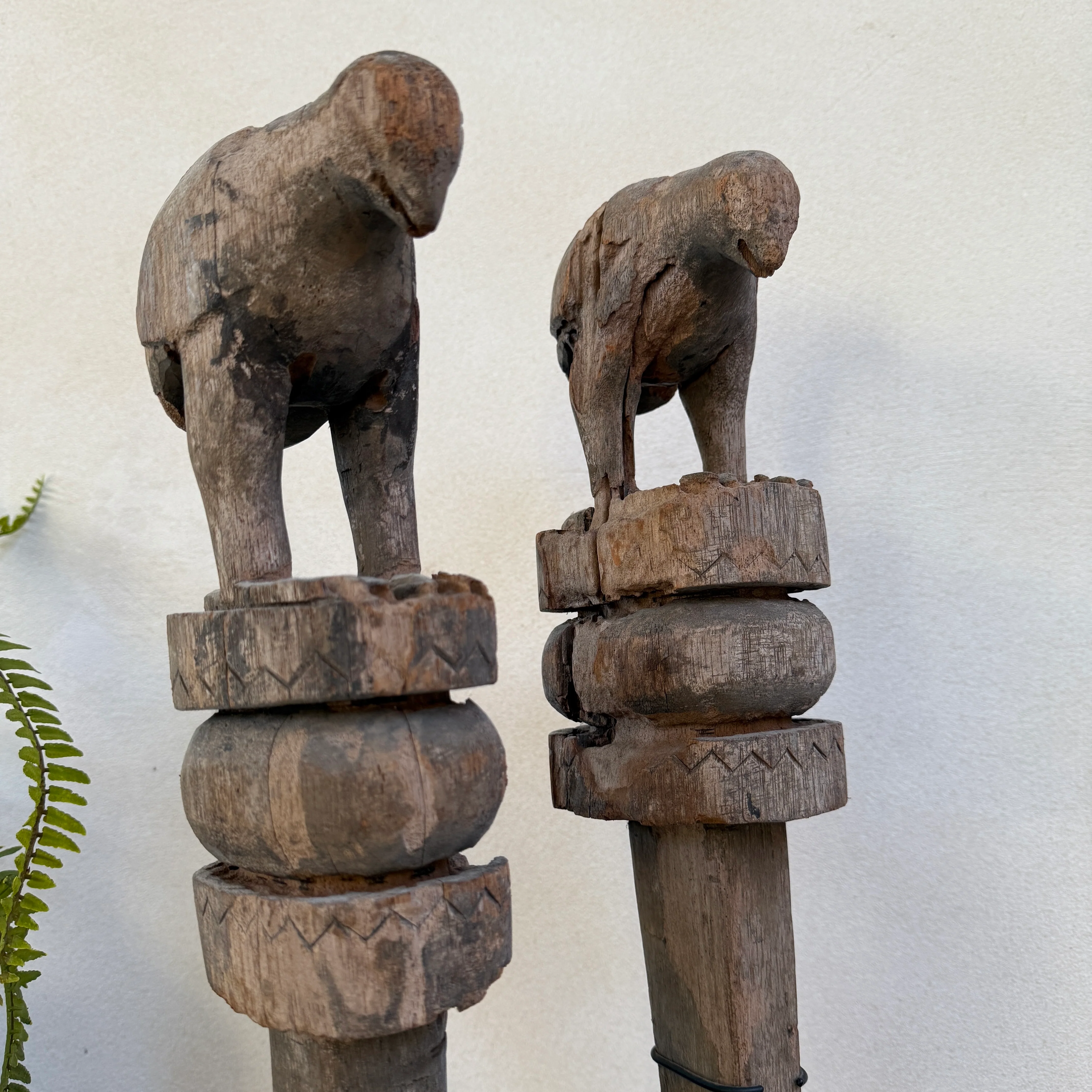 Wooden Two Birds Sculpture | Uma - Image 12