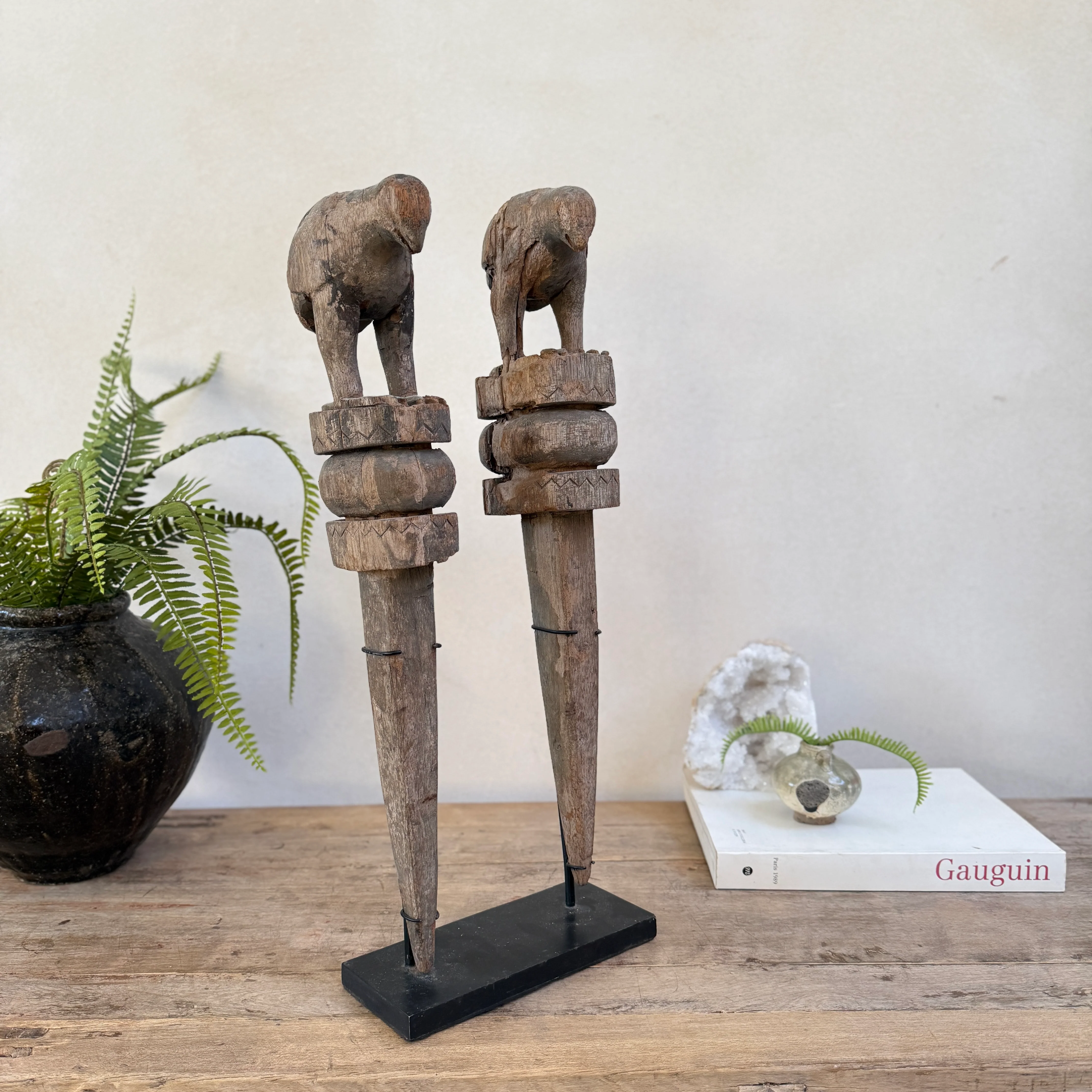 Wooden Two Birds Sculpture | Uma - Image 13