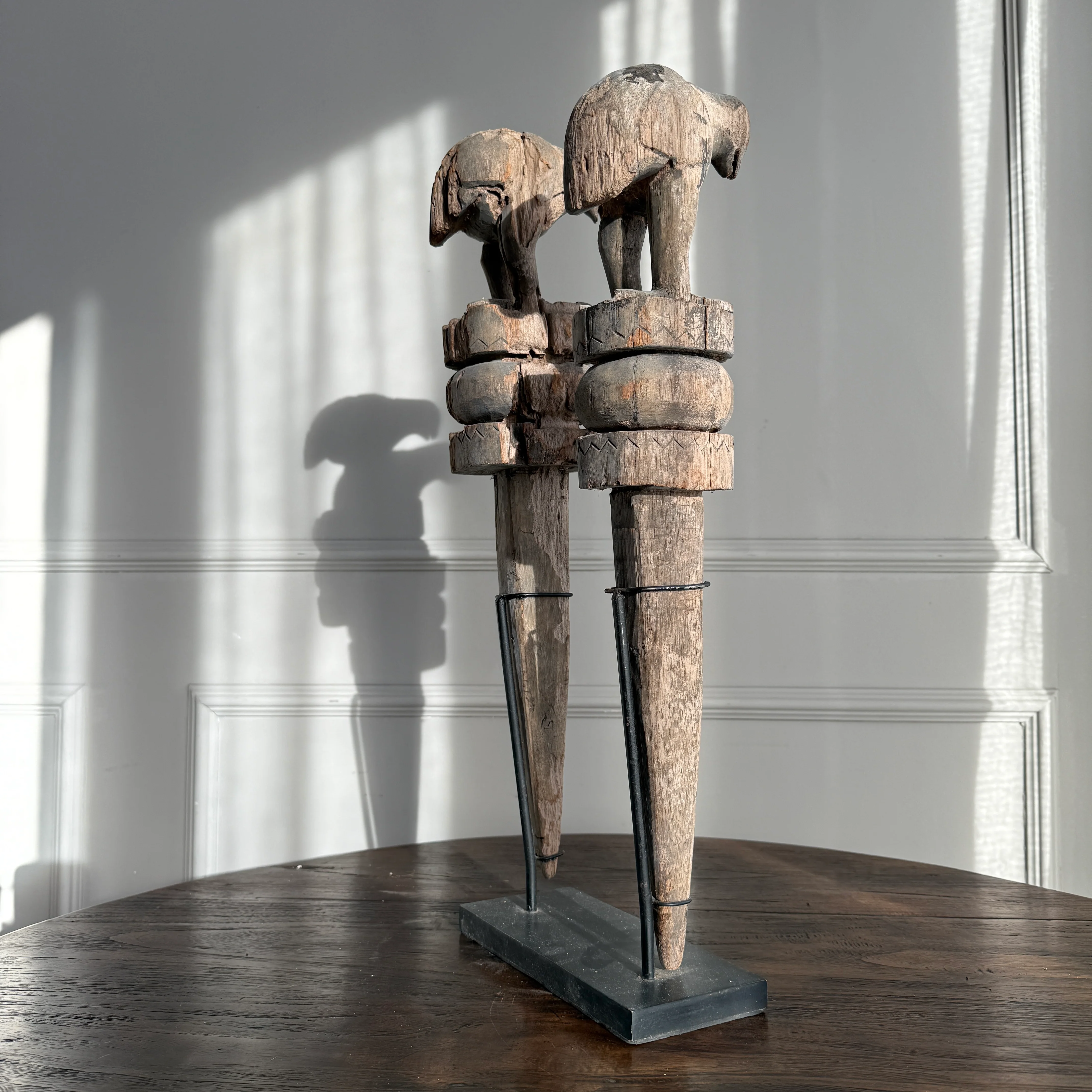 Wooden Two Birds Sculpture | Uma - Image 4