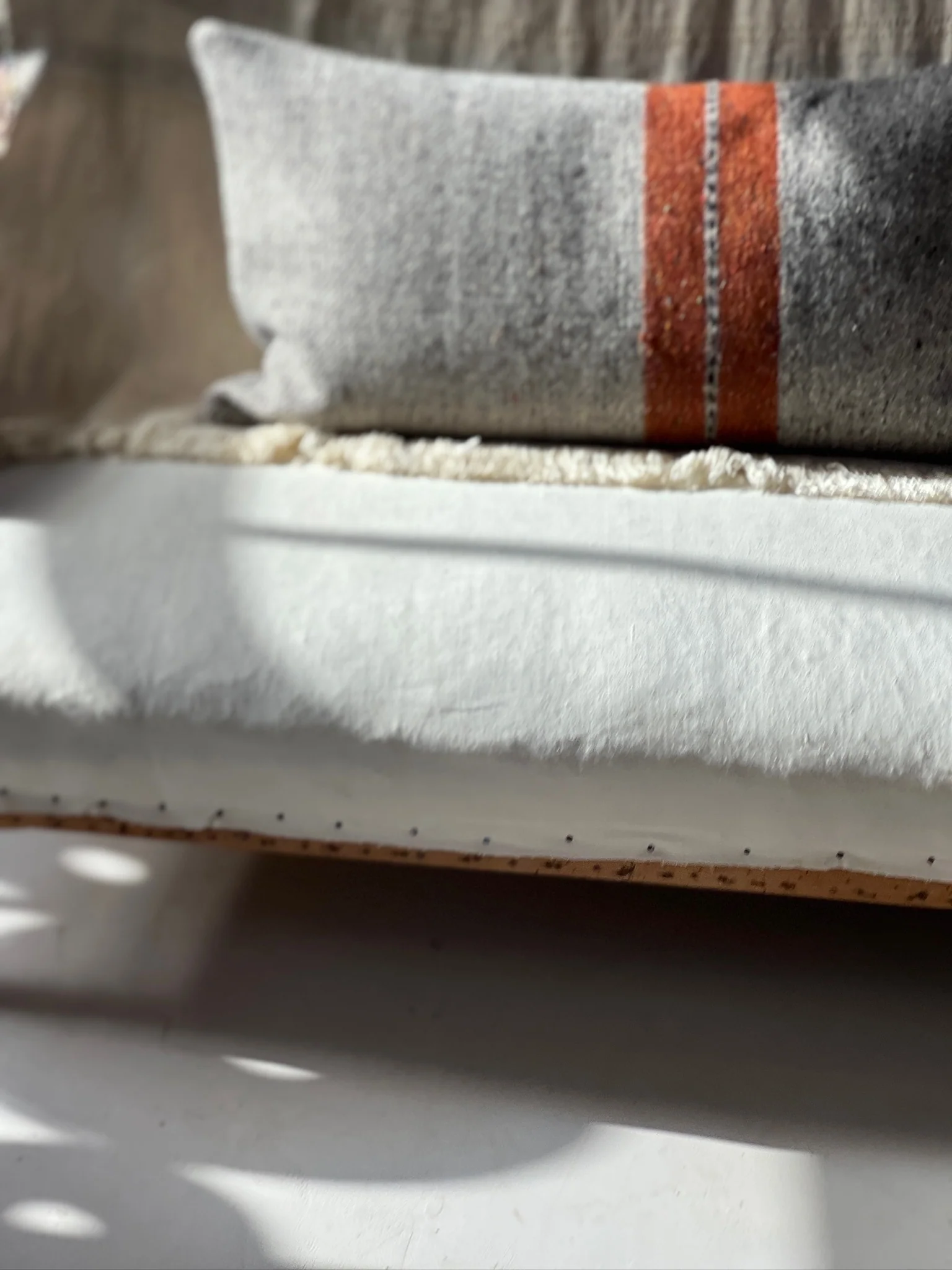 Woven striped Bolster cushion Montana - Image 3