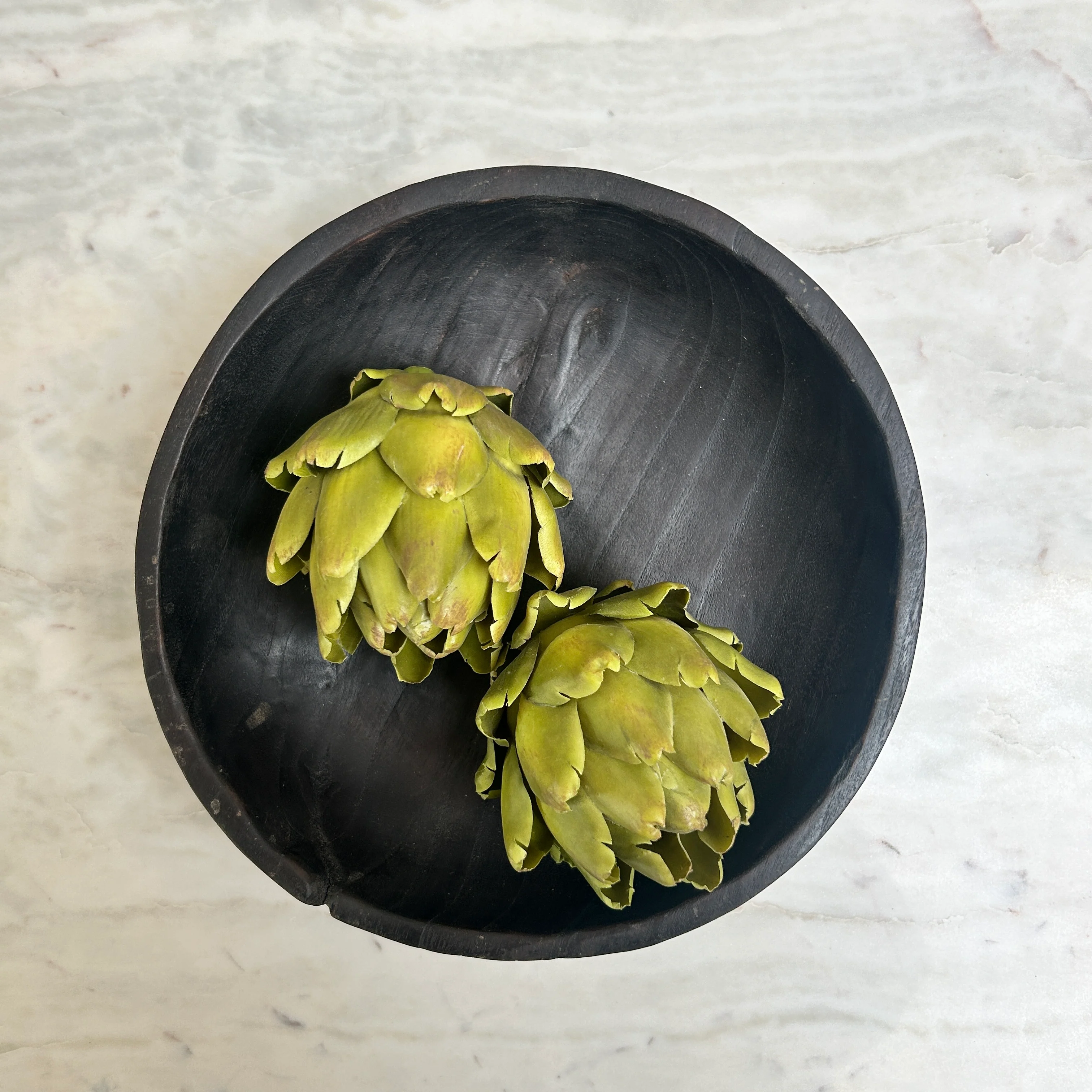 Yakising Black Carved Teak Bowls - Image 3