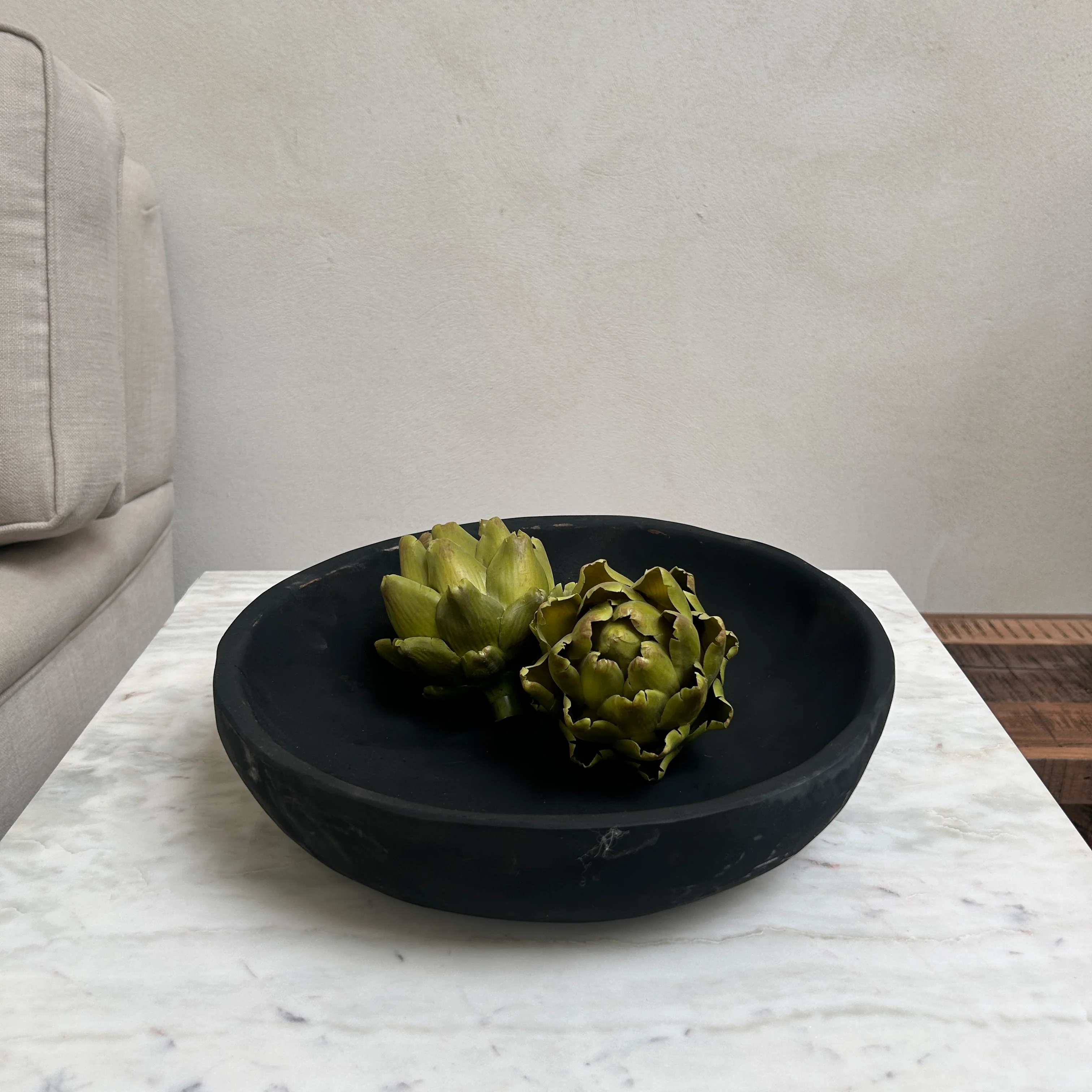 Yakising Black Carved Teak Bowls - Image 6